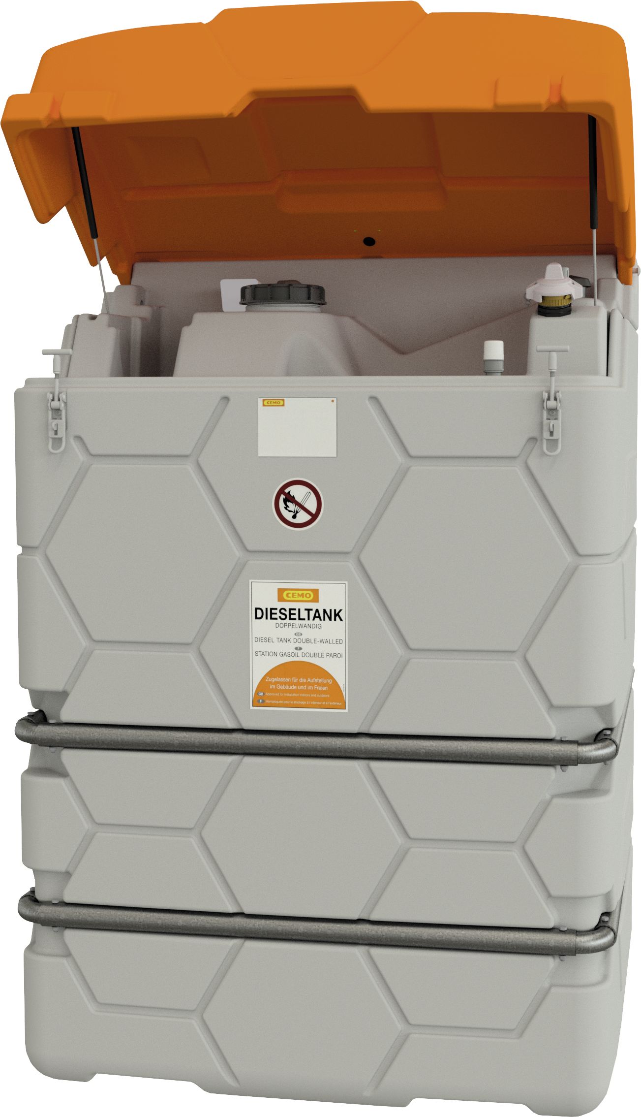 Cemo Erweiterungstank "Cube Outdoor" 1.500 l Erweiterungseinheit I, für Diesel, für Tankanlage Cube Outdoor Basic und Premium, 10774