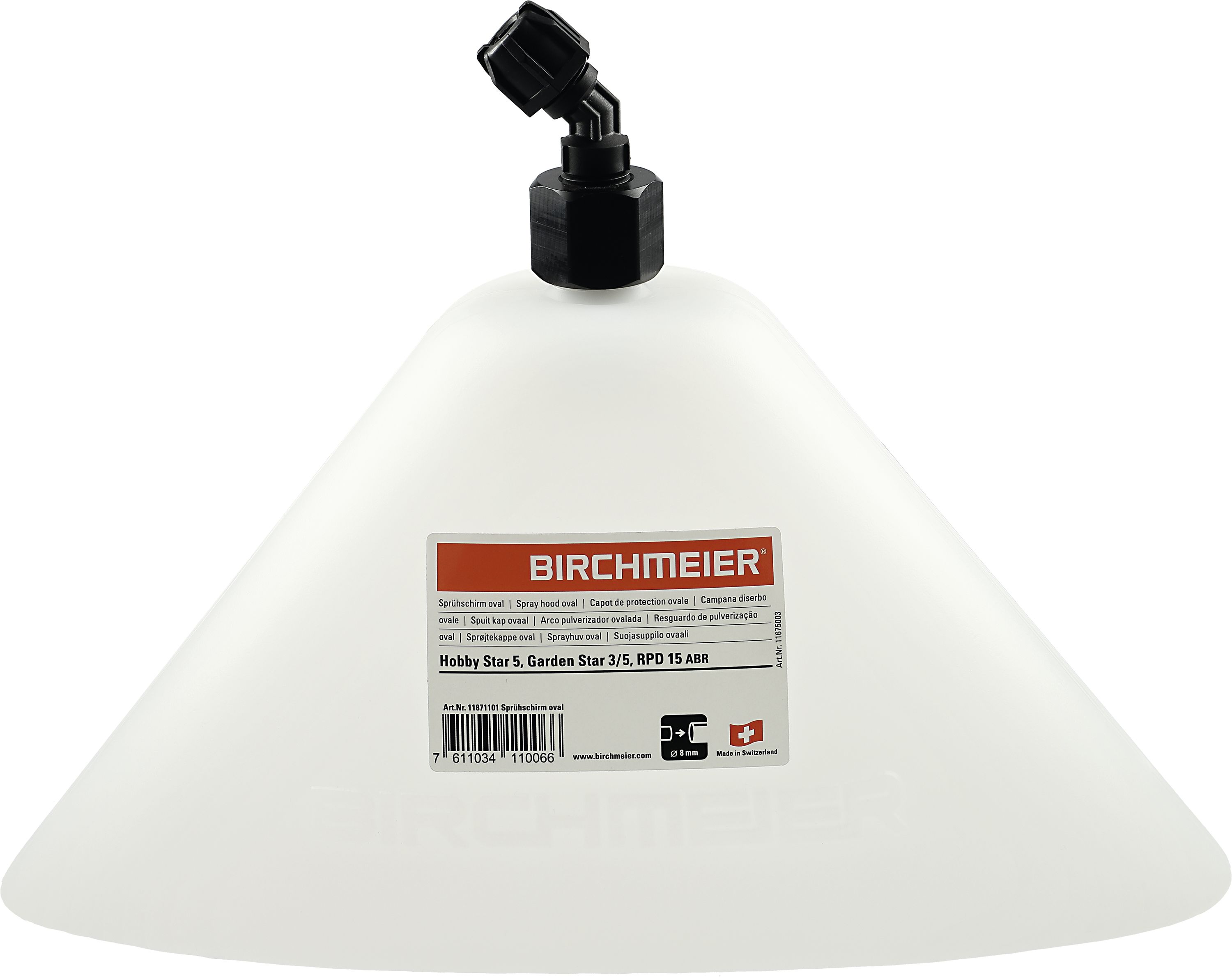 Birchmeier Sprühschirm 2 bis 4 bar, 320 x 130 mm, steckbar, 11871101