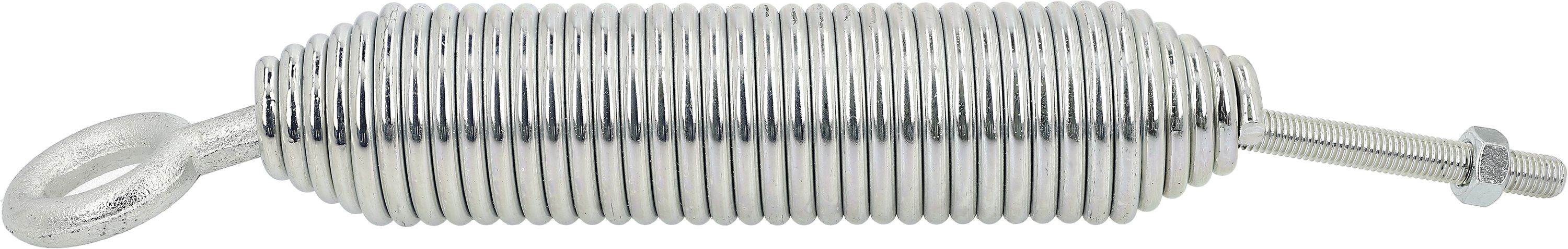Bordwandrückzugfeder, 270 x 7 mm x Ø 7 mm, verzinkt, mit Schraube