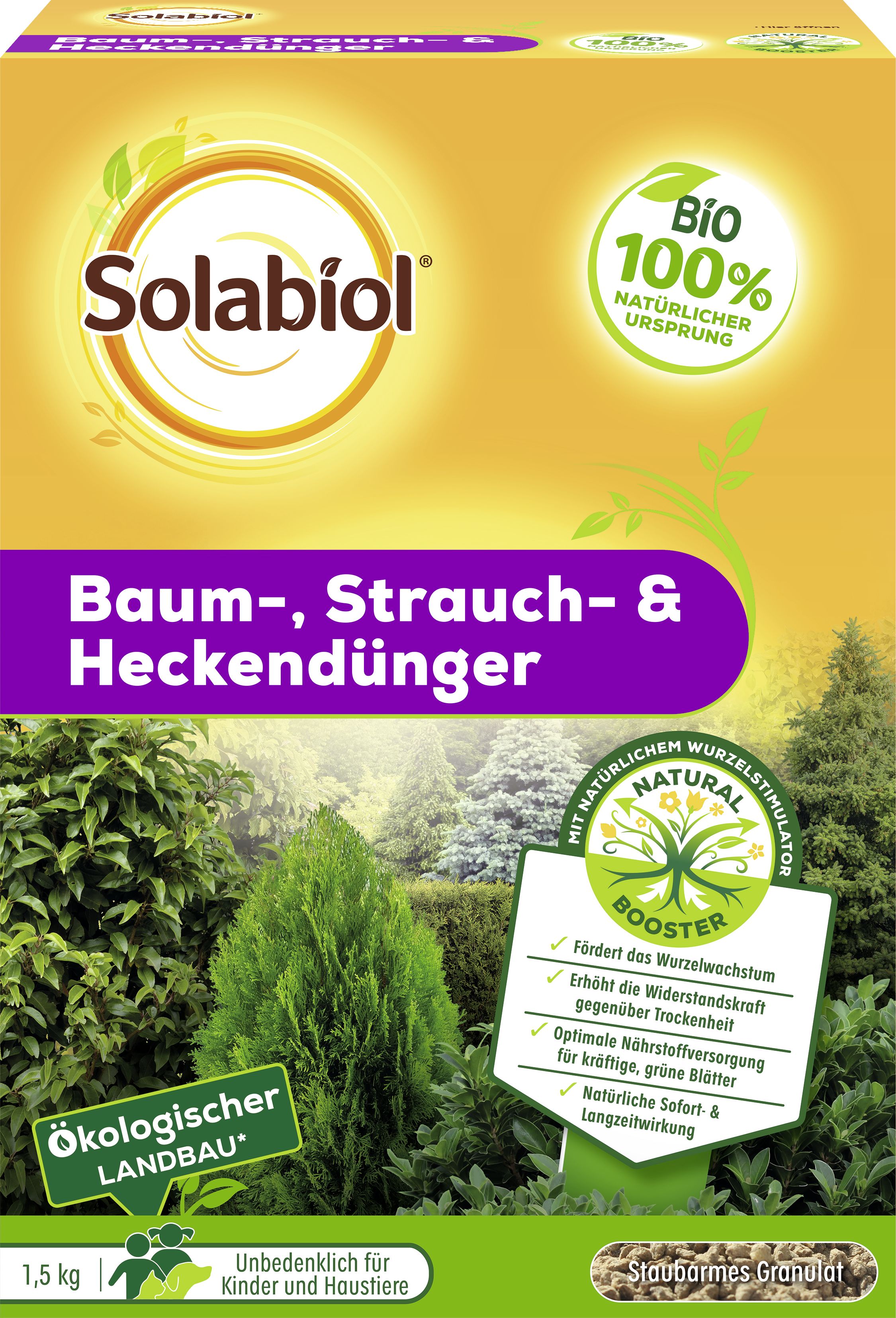 Solabiol Baum-, Strauch & Heckendünger 1,5 kg