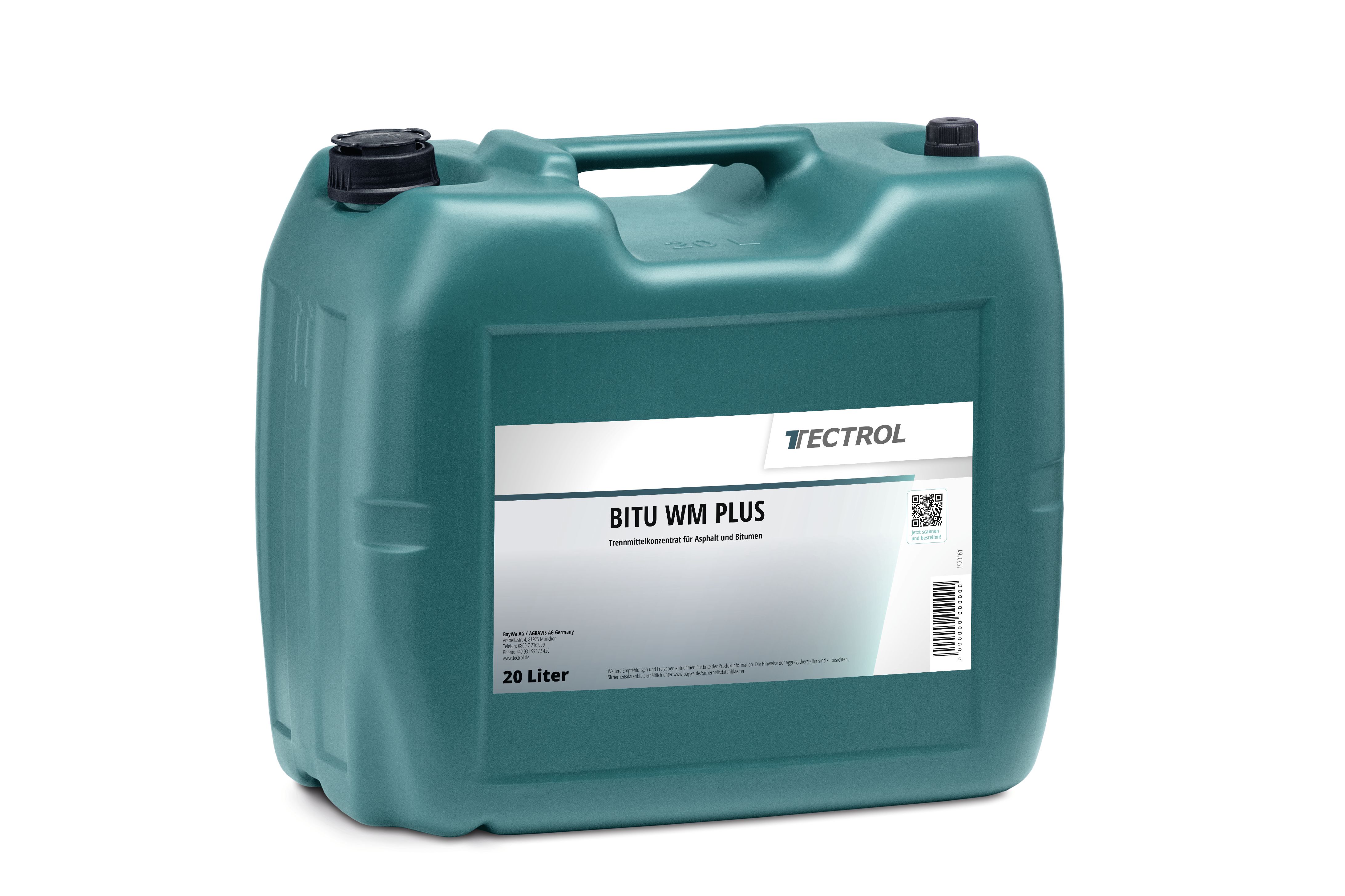 TECTROL BITU WM PLUS 20 l Kanister Schalöl, Formöl, Trennmittel für Bitumen und Asphalt, wassermischbar, biologisch abbaubar