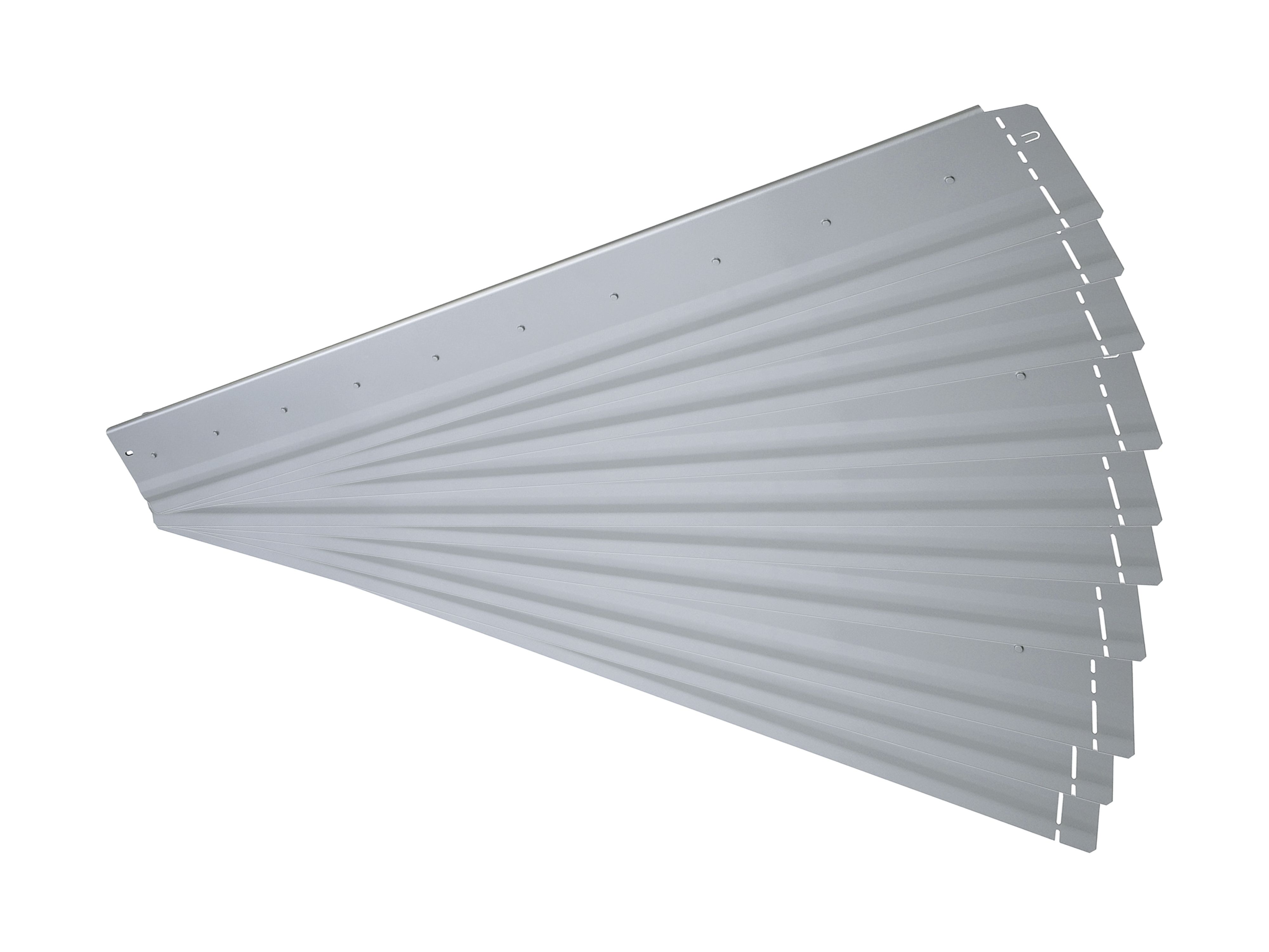 bellissa 10er VK-Set Beeteinfassung Pro13 Metall 100 x 13 cm bestehend aus 10 Stck. a. 100 cm, Nutzlänge 10 m