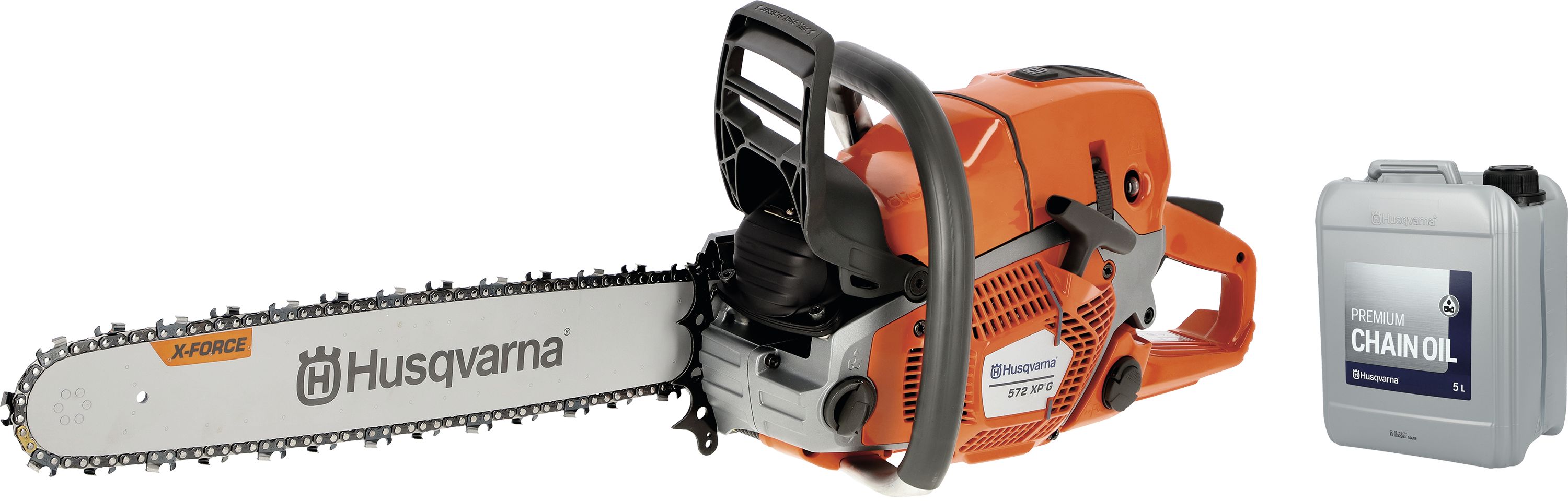 Husqvarna Benzin-Kettensäge "572 XP G" 4,3 kW (5,9 PS) Schienenlänge 50 cm, mit Griffheizung, mit 1 Kette, Kettenöl, 9667334-20