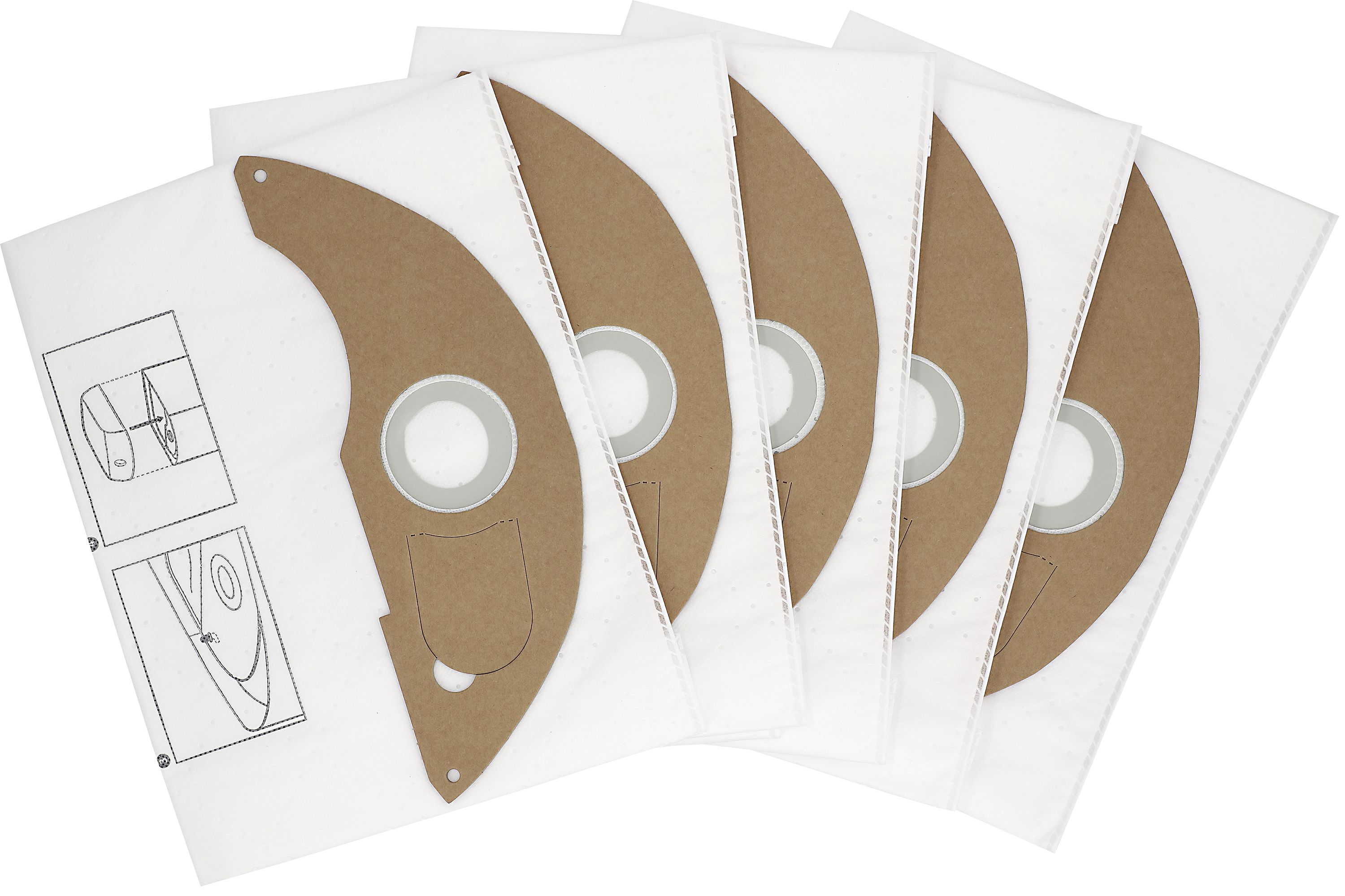 Kärcher Filtertüte 5 St. Vlies, 3-lagig, 22 l, reißfest, für Sauger NT 22, Staubklasse L, 2.889-217.0