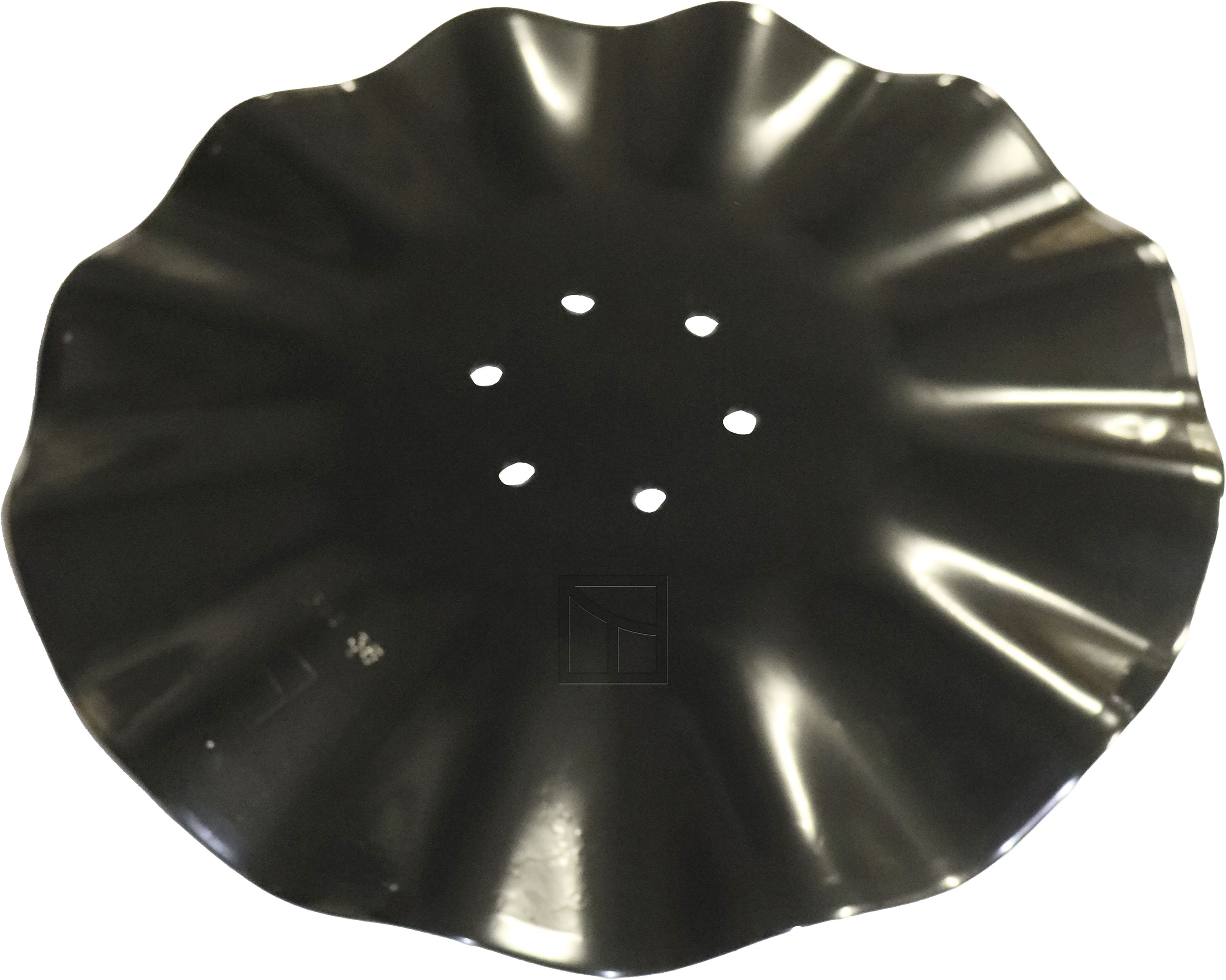 NIAUX 200 Eggenscheibe 460 x 4 mm, LK 100 mm, gerade, gewellt, für Kuhn, 31-0983