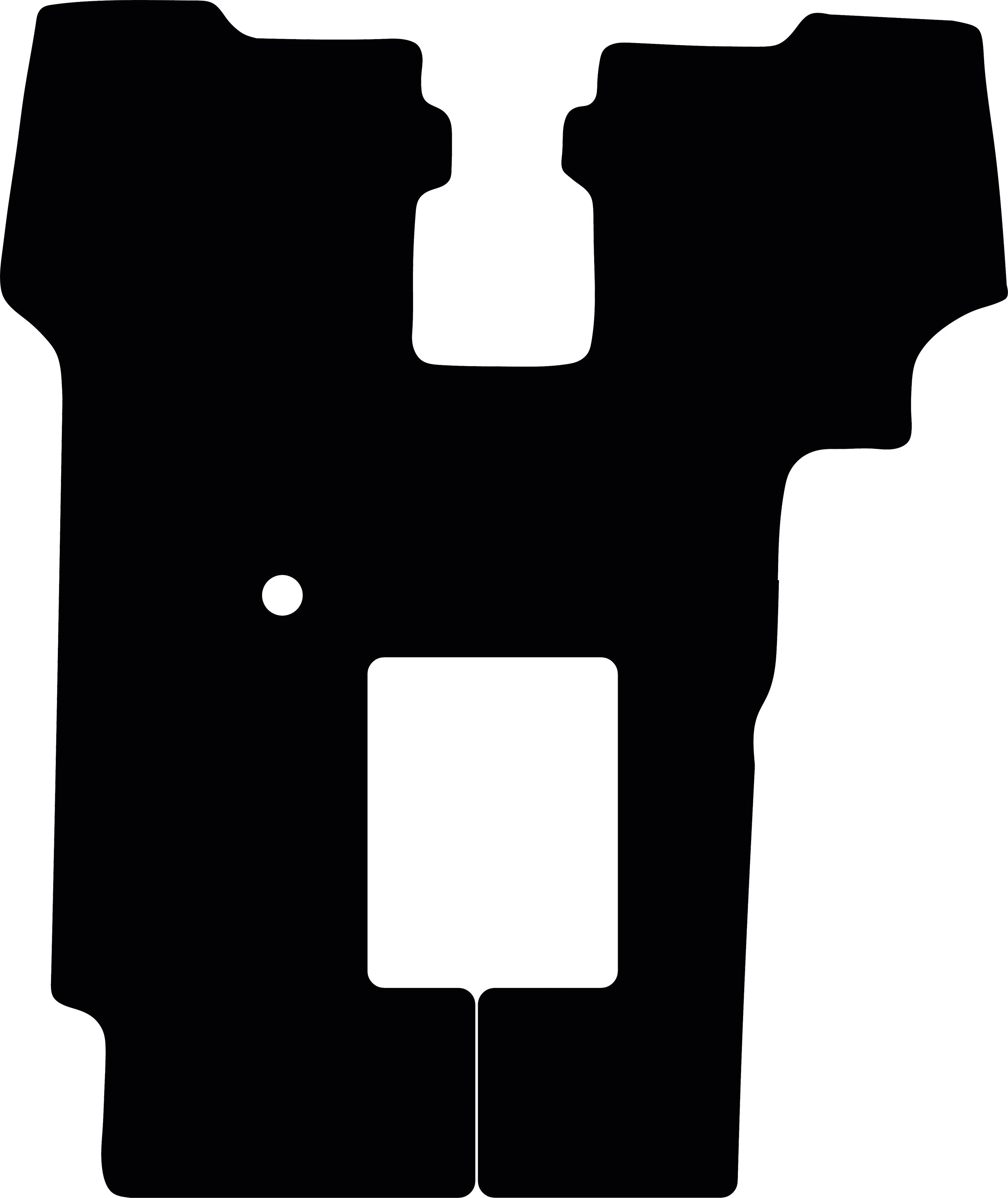 Fußmatte Gummi schwarz, für Fendt Traktor 926 Vario mit Motorbremse, Bj. 96 – 02