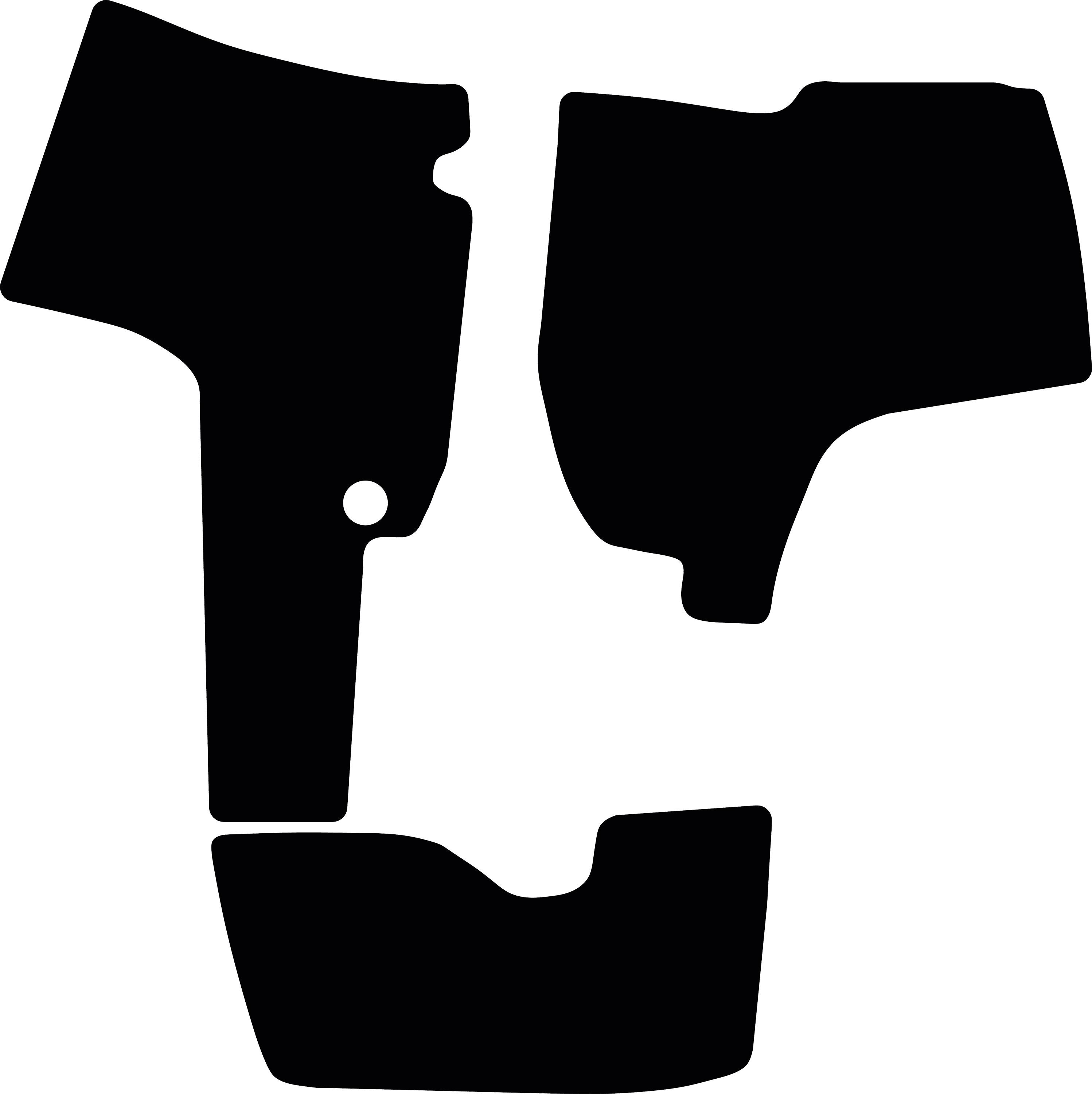 Fußmatte Velours schwarz, für Fendt Traktor Vario 900 Gen7, mit Drehsitz, ohne Kühlbox, mit Motorbremse