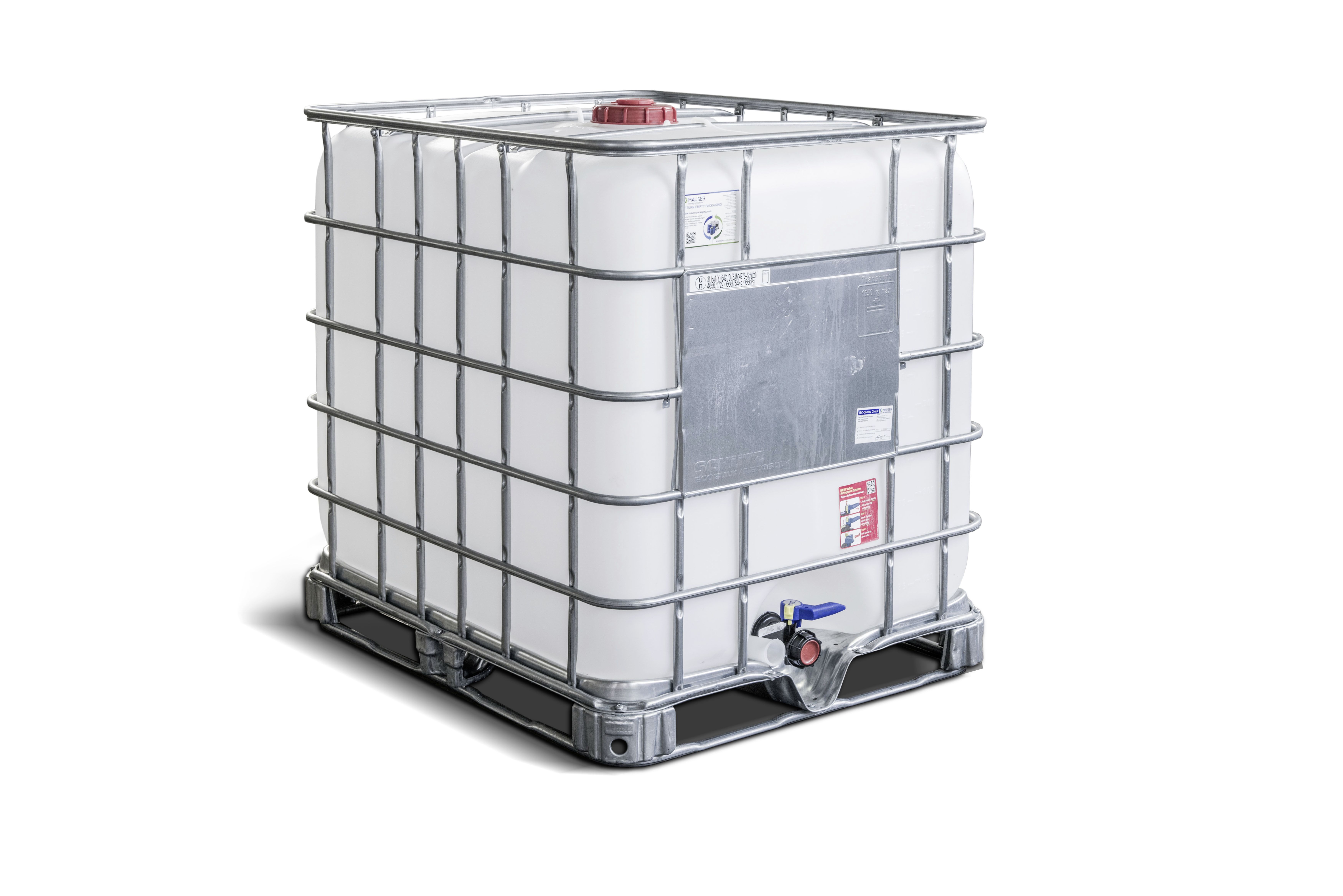 IBC Container Tank 1000L, 1. Wahl auf Stahl/PE Palette
