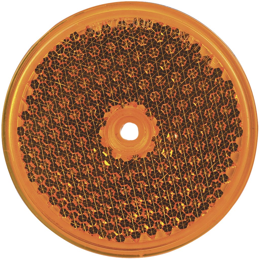 Herth + Buss Seitenstrahler rund, orange, Ø 82 mm, geschraubt; Bohrung, 78 623 035