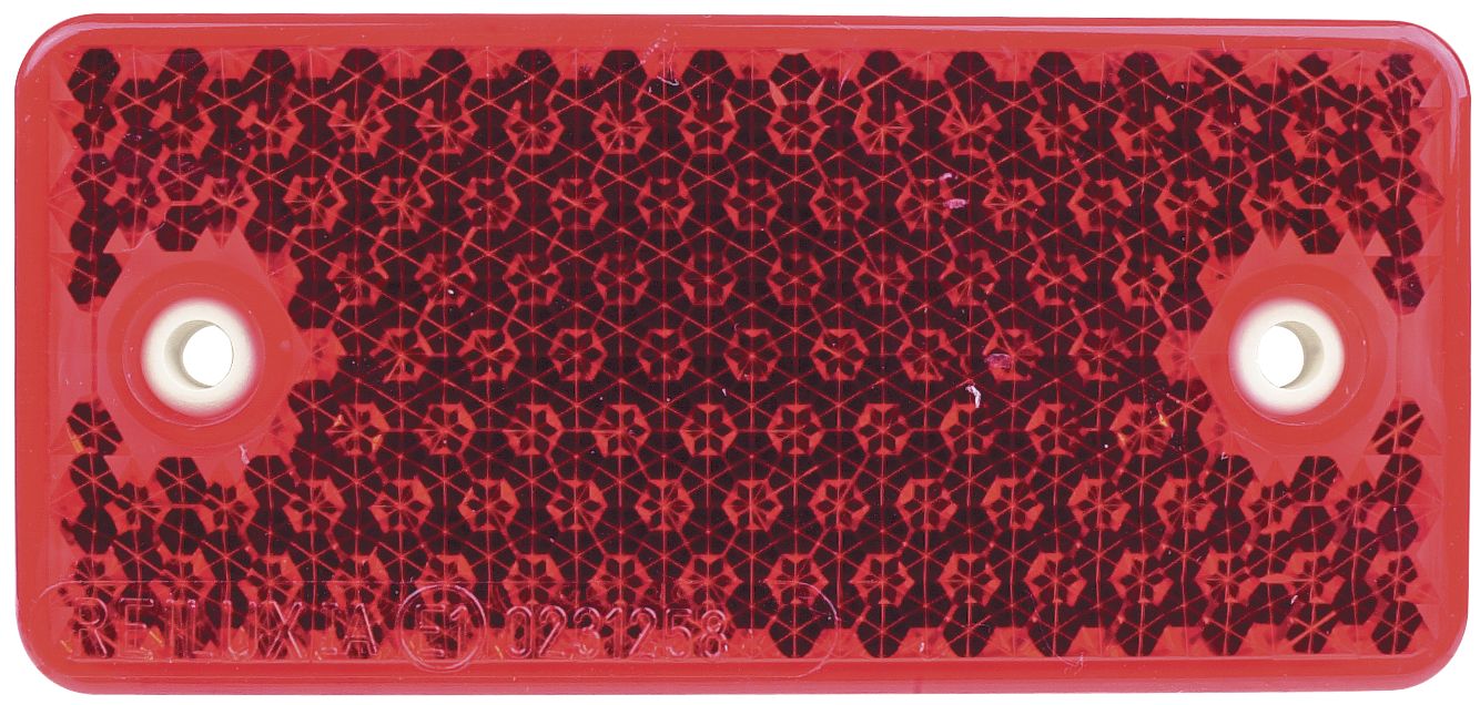 Herth + Buss Rückstrahler rot, rechteckig, 94 x 44 mm, geschraubt; Bohrung, 78 623 036
