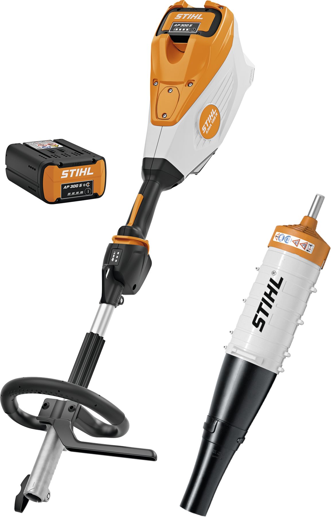 STIHL Akku-Kombimotor "KMA 135 R" mit Akku, Ladegerät und Laubbläser-Vorsatz, FA02 011 6810