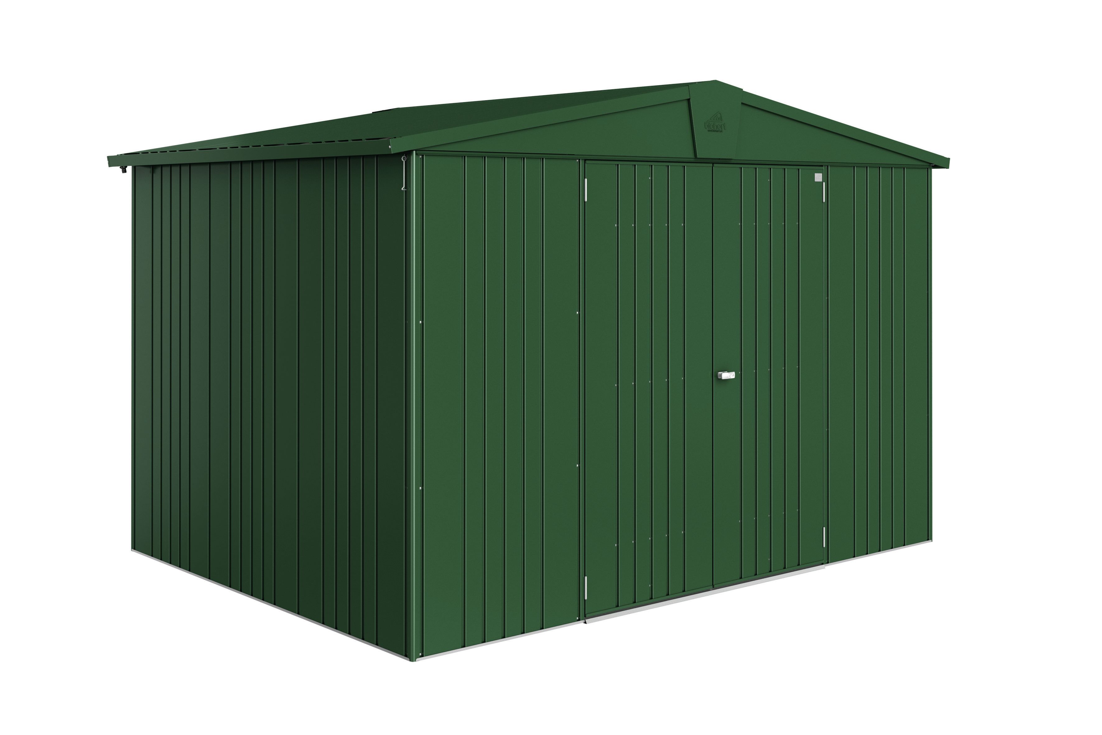 Biohort Gerätehaus Europa 5 316 x 228 cm dunkelgrün Doppeltür