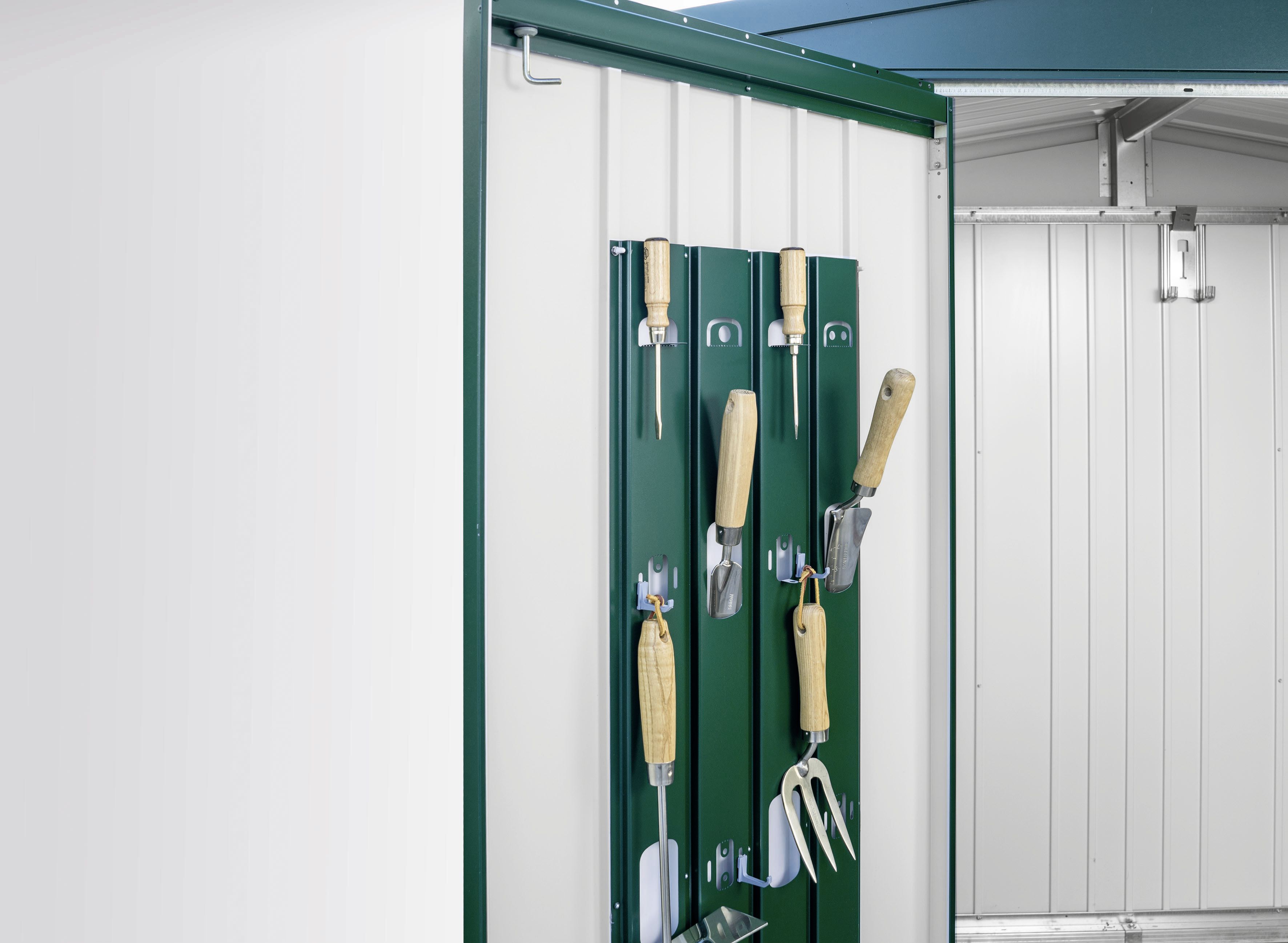 Biohort Gerätehaus Europa 2A 244 x 84 cm dunkelgrün Doppeltür