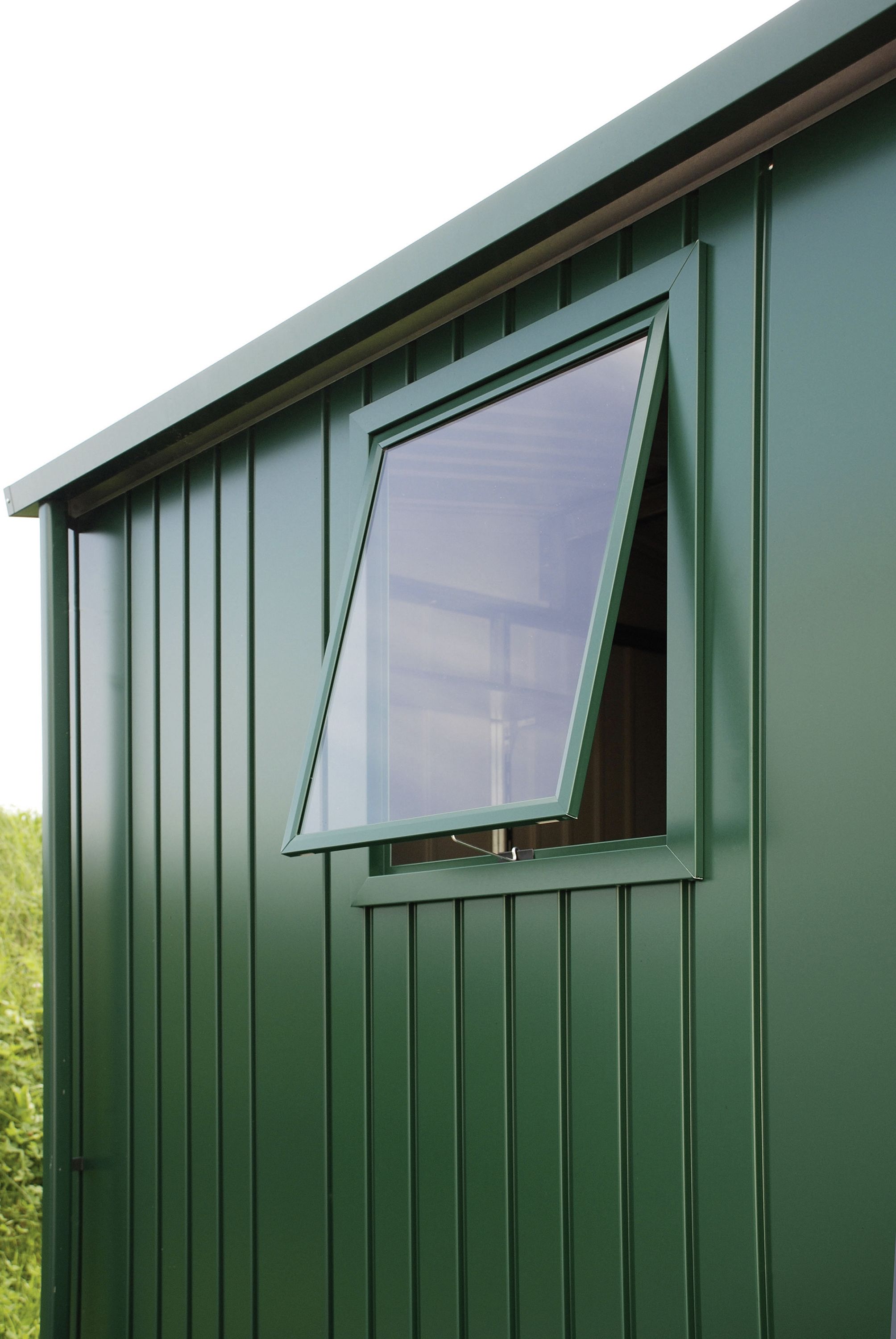 Biohort Seitenwand mit Seitenfenster für Gerätehaus Europa 73,3 x 5 cm dunkelgrün
