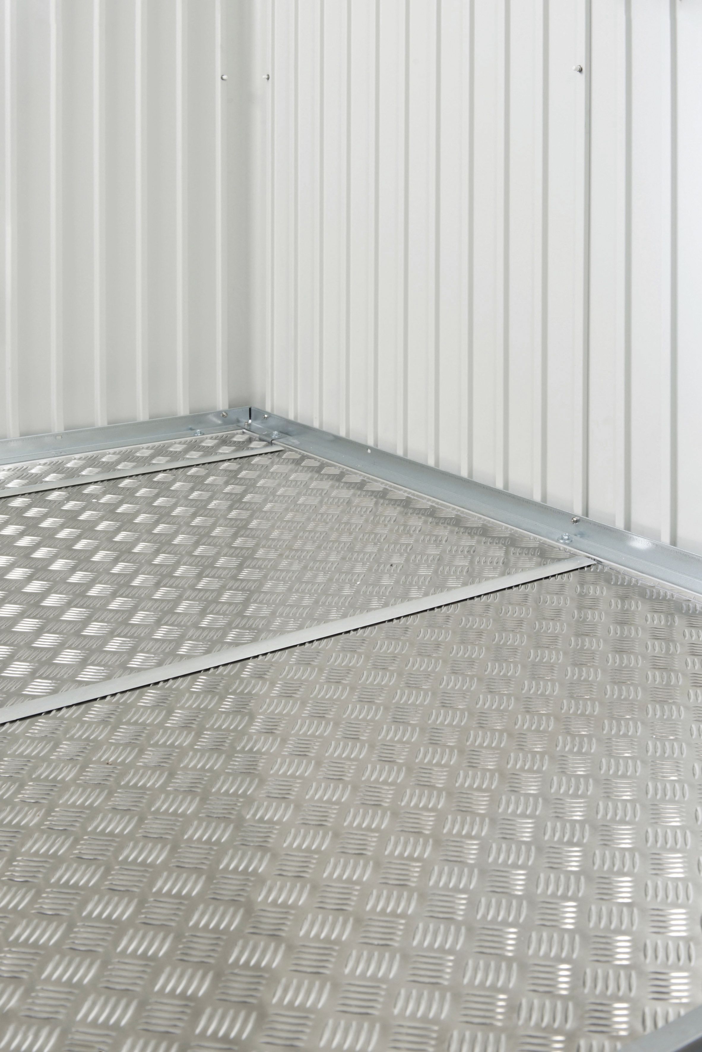 Biohort Aluminium Bodenplatte 285,5 x 285,5 cm silber