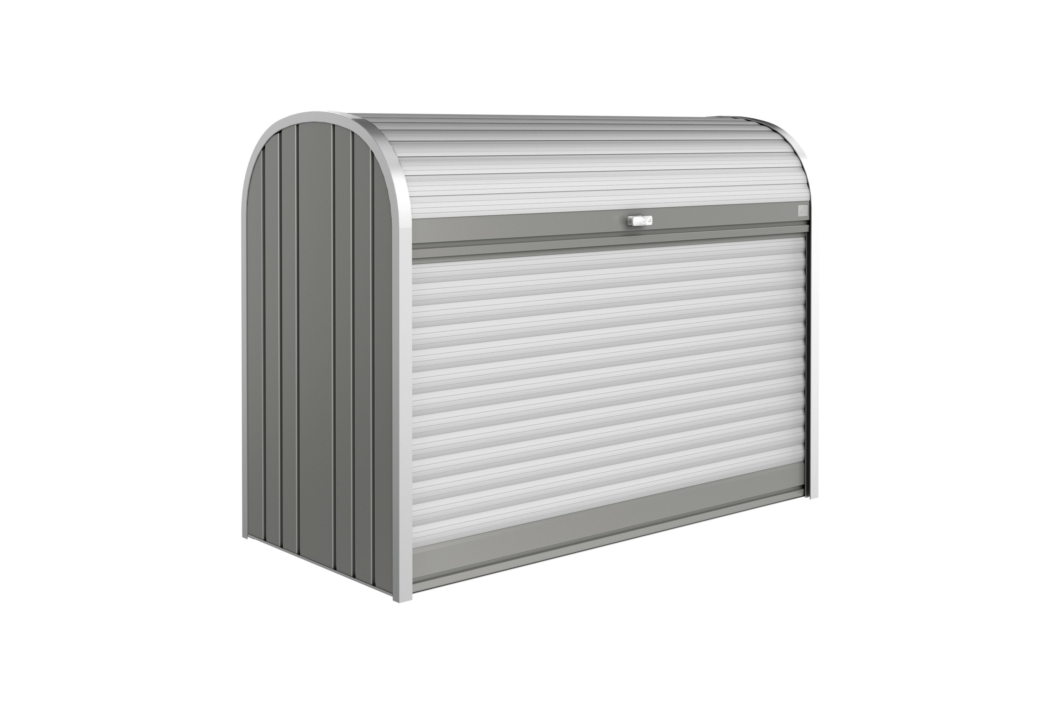 Biohort Gartenschrank 160 163 x 78 cm quarzgrau-metallic zur Aufbewahrung