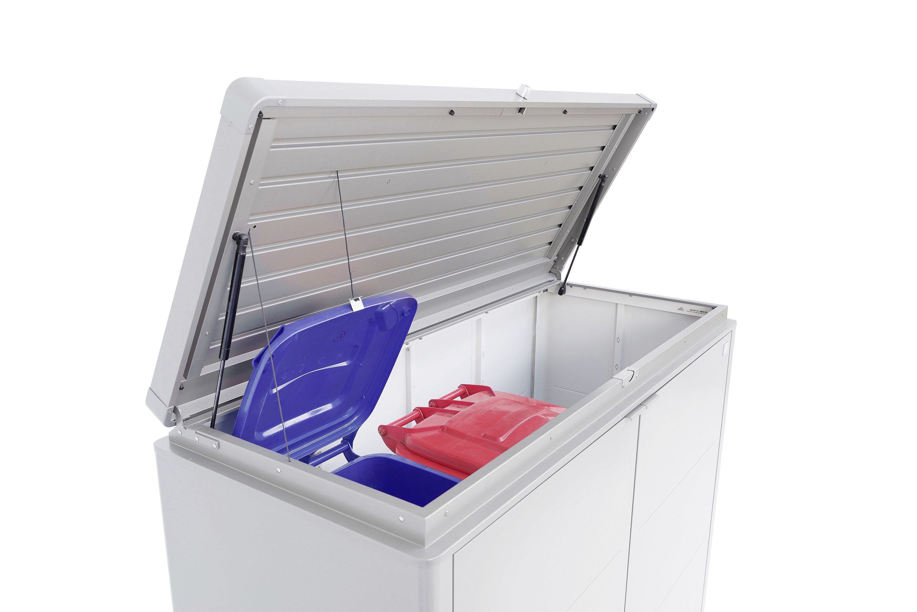 Biohort Gartenschrank 200 200,5 x 84,5 cm dunkelgrau; metallic