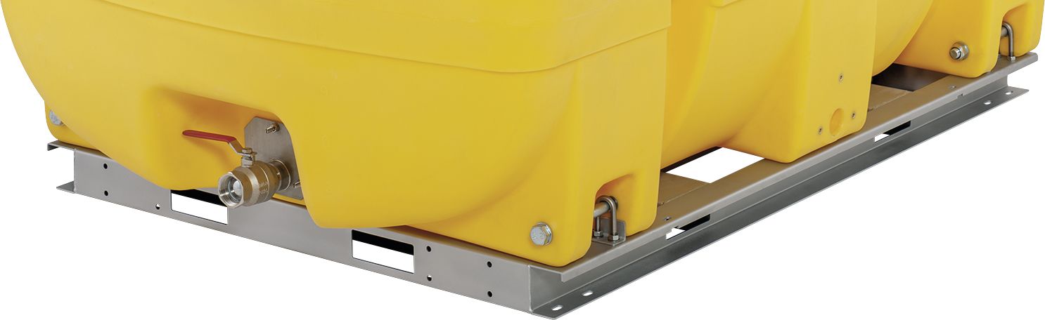 Cemo Rahmen unterfahrbar rechteckig 258 x 10 x 187 cm, für Fass 5000 l PE rechteckig, Stahl verzinkt, 12071