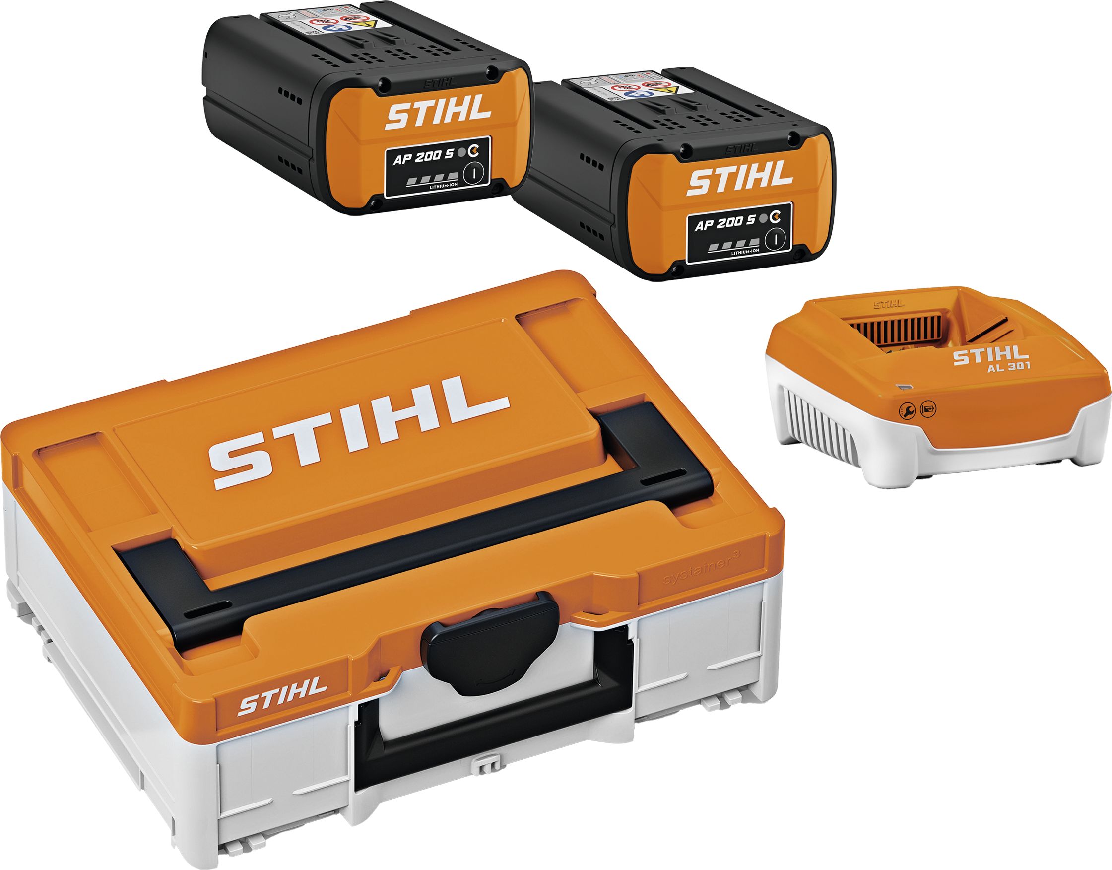 STIHL Akku-Box "Systainer³" mit 2 x AP 200 S und AL 301, 4850 200 0042