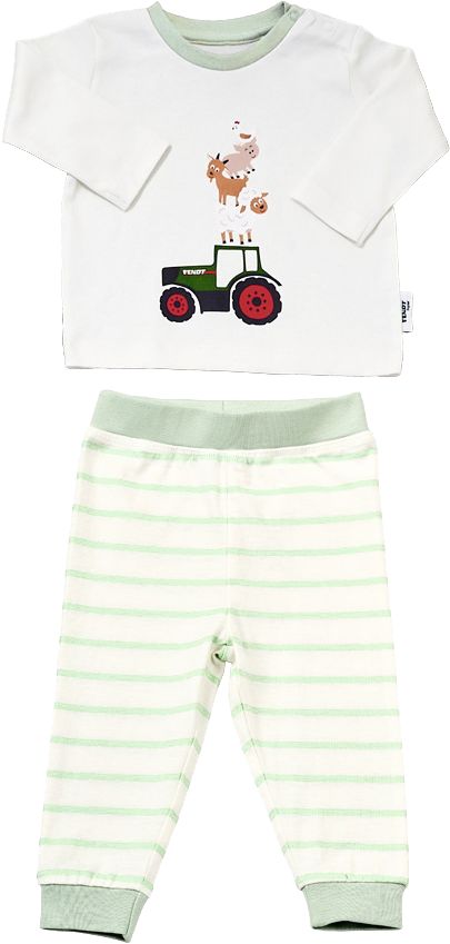 Fendt Schlafanzug Babys, Gr. 74/80, mit Traktor- und Tieraufdruck, X991025124000