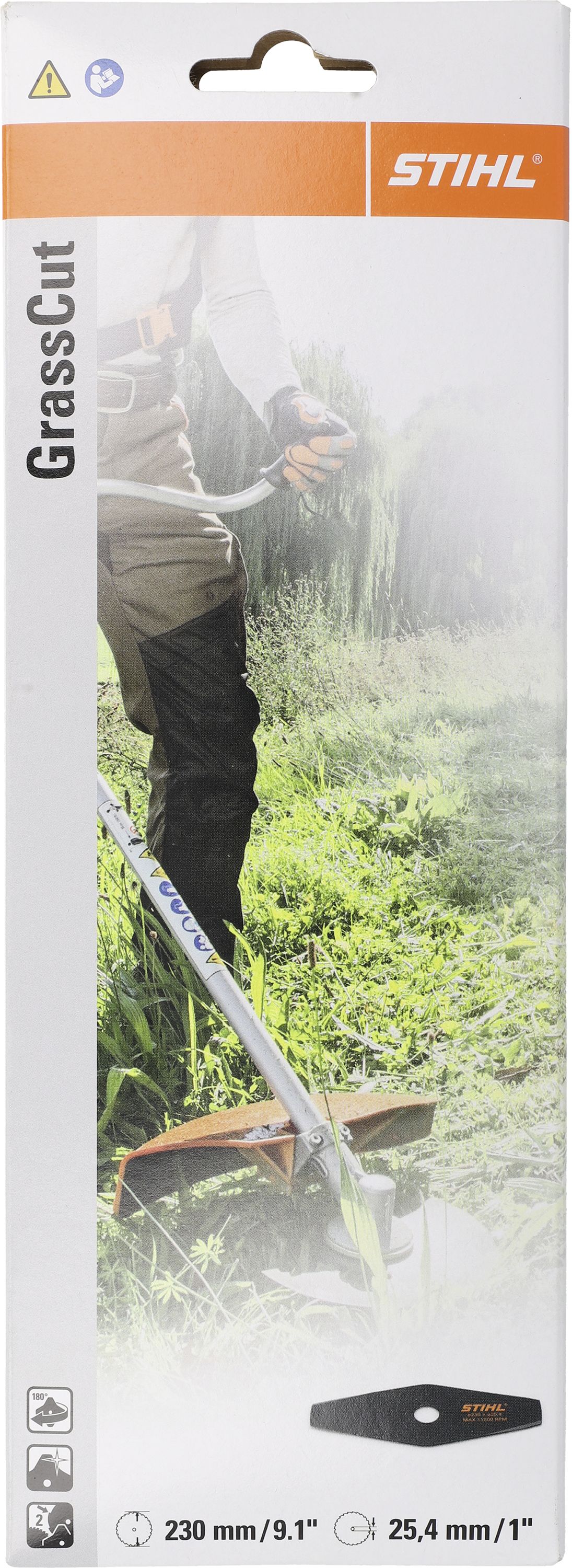 STIHL Grasschneideblatt "GSB 230-2" Schnittbreite 230 mm, 2-flügelig, 4001 713 3805