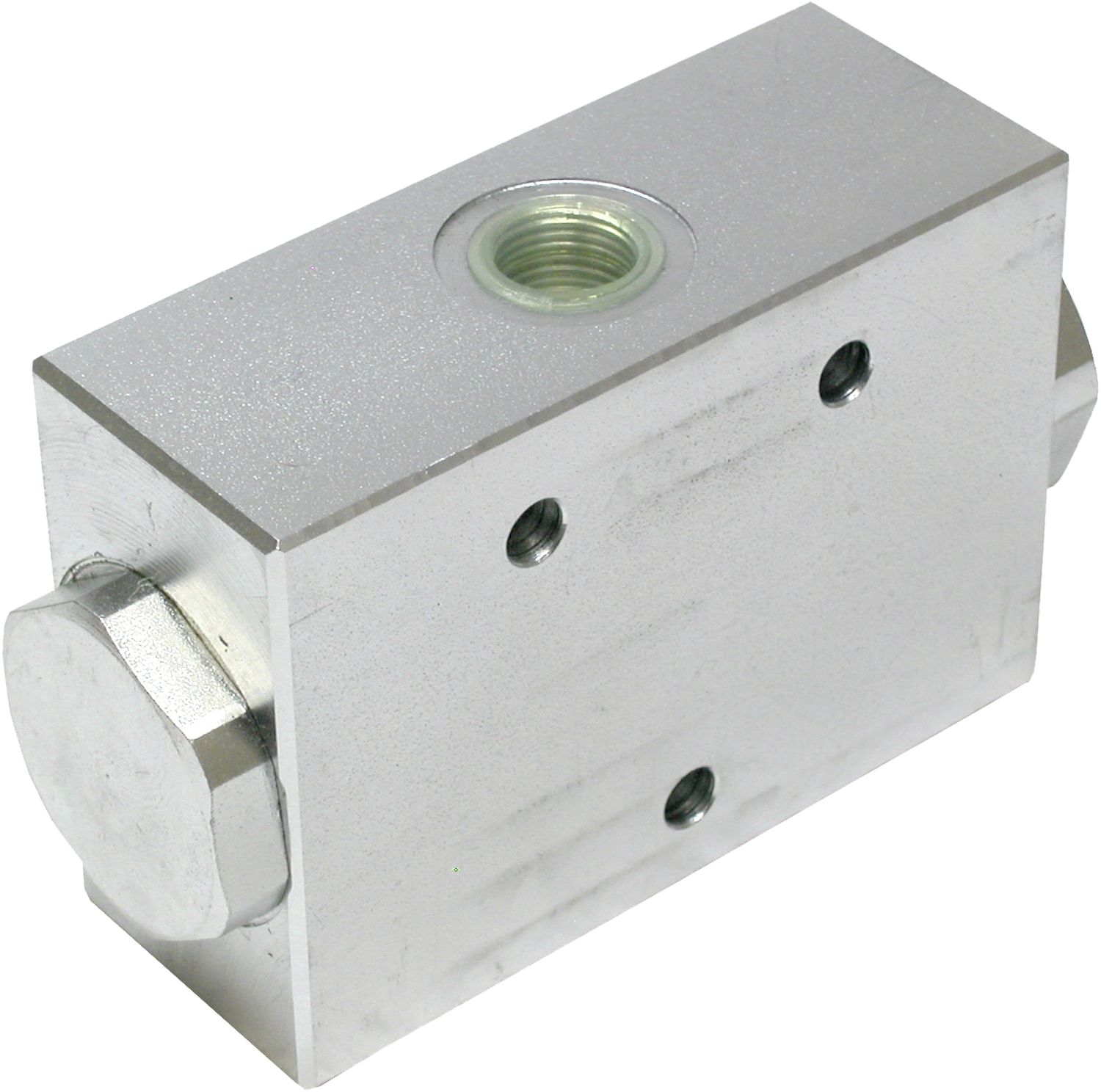 Mengenteiler Stahl, G 3/8"-19 IG ; G 3/8"-19 IG (A+B), 3 – 6 l/min, 50:50, nicht verstellbar