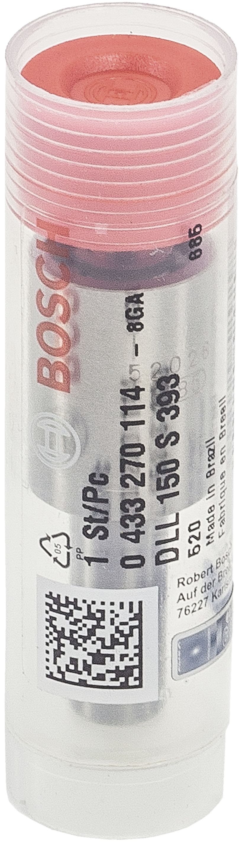 Bosch Einspritzdüse "DLL 150 S 393" für Traktor Fendt Farmer 100, Favorit 600, Geräteträger, 0 433 270 114