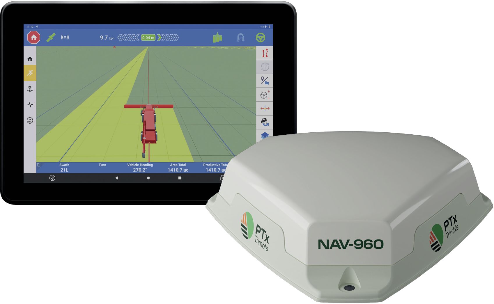 PTx Trimble Parallelfahrsystem "Bundle I" für Fahrzeuge mit vorbereitetem Lenksystem, 97552-33-EX/Kit