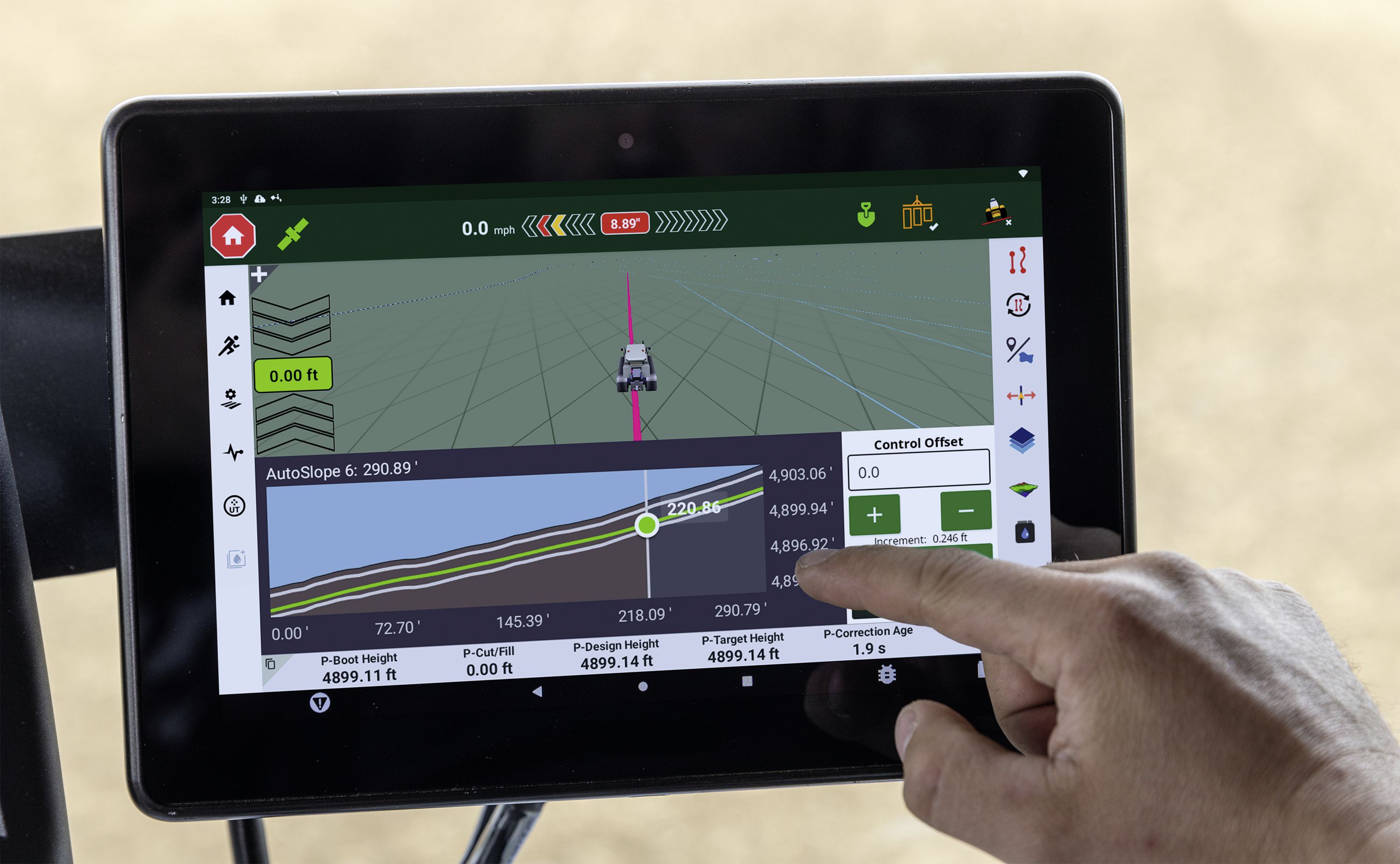PTx Trimble Monitor "GFX 1060 " für Parallelfahrsystem Landwirtschaft, 138000-01