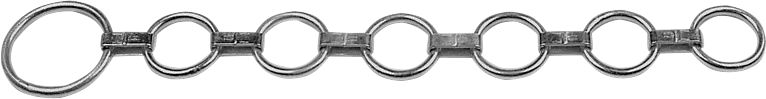 KERBL Flachgliederhalsband 660 mm, 6 Ringe 8 x 50 mm, 1 Ring 10 x 85 mm, 1290