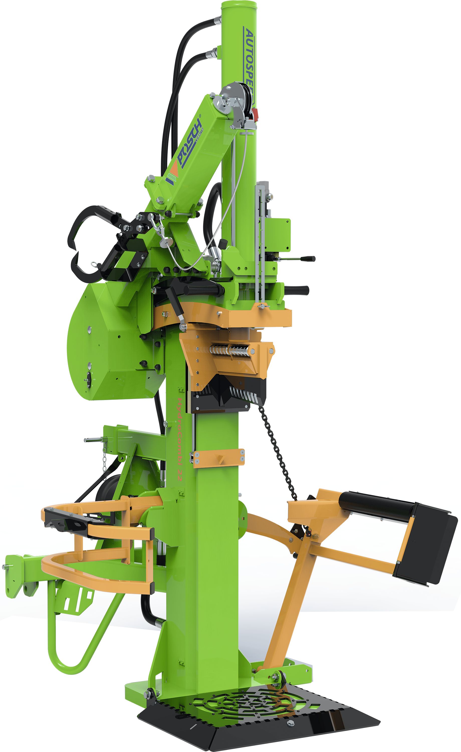 Posch Holzspalter BayWa Sondermodell "HydroCombi 24 PZG" 24 t, mit Seilwinde 750, M6245PFHR