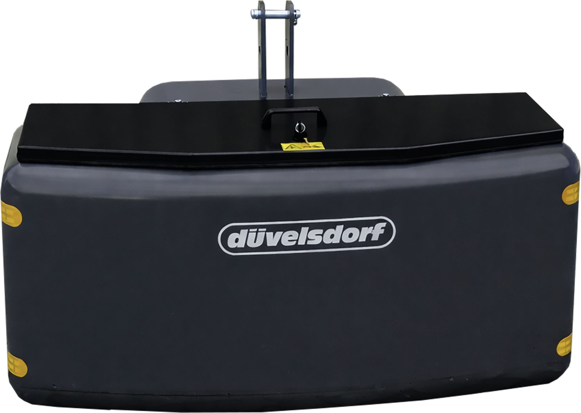 Düvelsdorf Front- und Heckgewicht 1.050 kg, Stahlbeton, mit Transportbox 160 l, Deckel schwarz, 2821501
