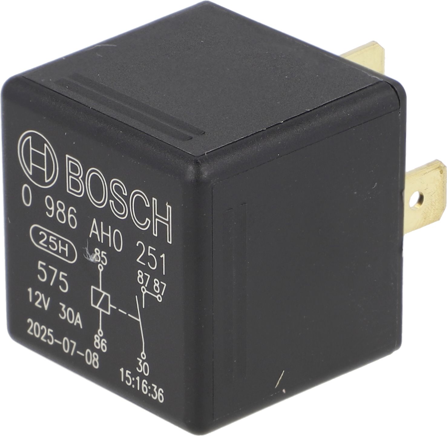 Bosch Relais 12 V, Doppelschließer, 5-polig, Flachsteckanschluss, 0 986 AH0 251