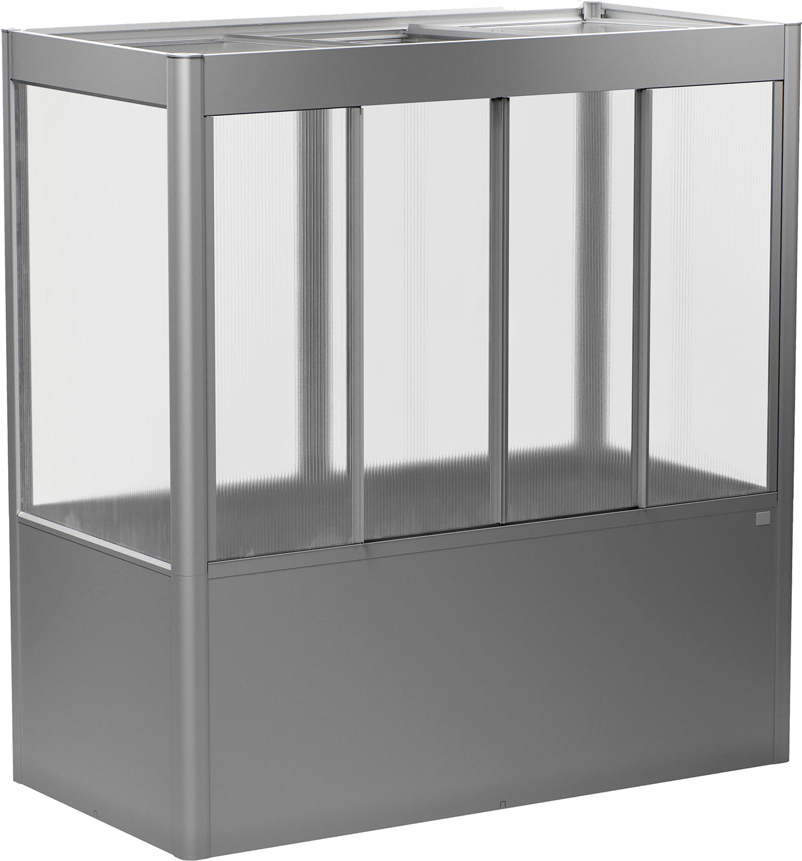 biohort Gewächshaus "Florentina" 2,00 x 0,50 x 2,13 m, quarzgrau; metallic, B180950