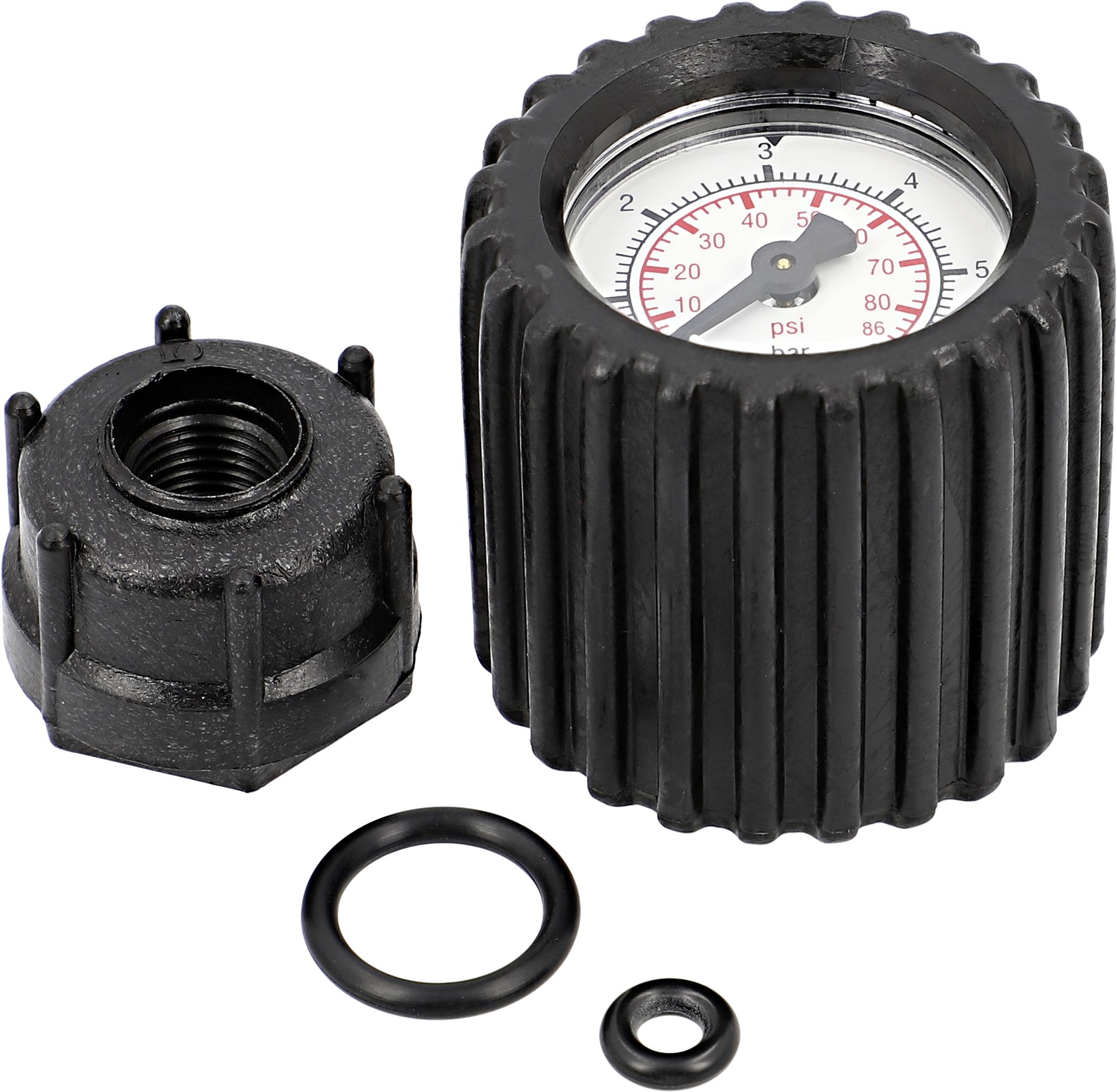 Solo Manometer mit Anschlussteilen für Sprühgerät 256, 257, 258, 410, 424, 425, 435, 461, 462, 473 D, 475, 49356