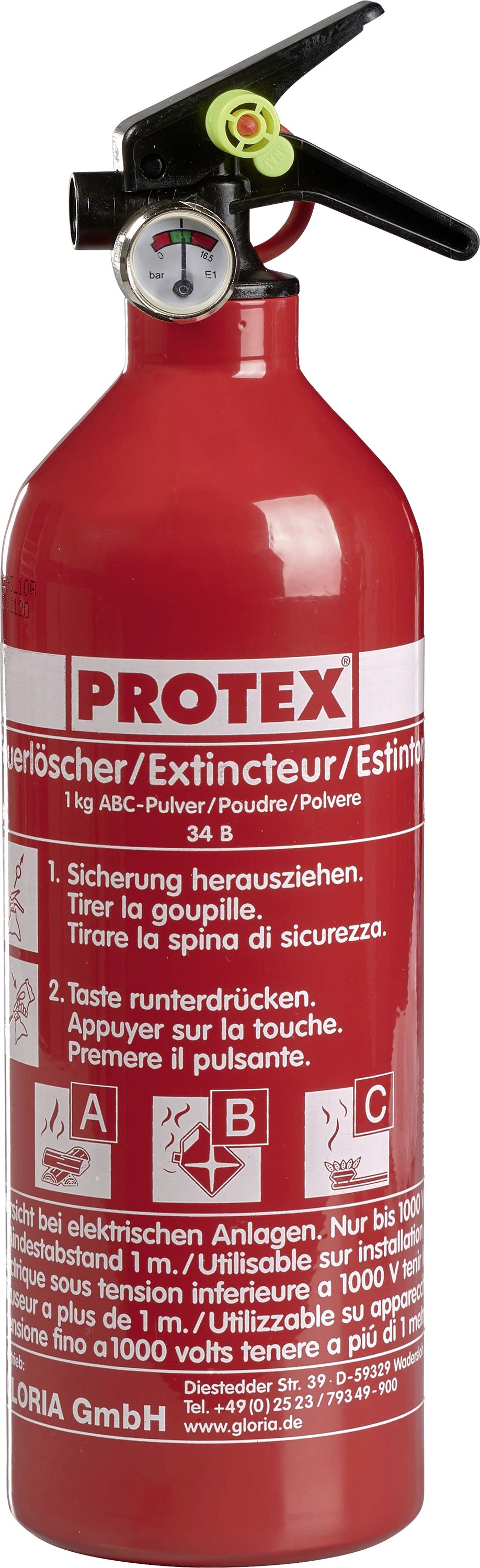 GLORIA Feuerlöscher "PS1-X", 000563.1831