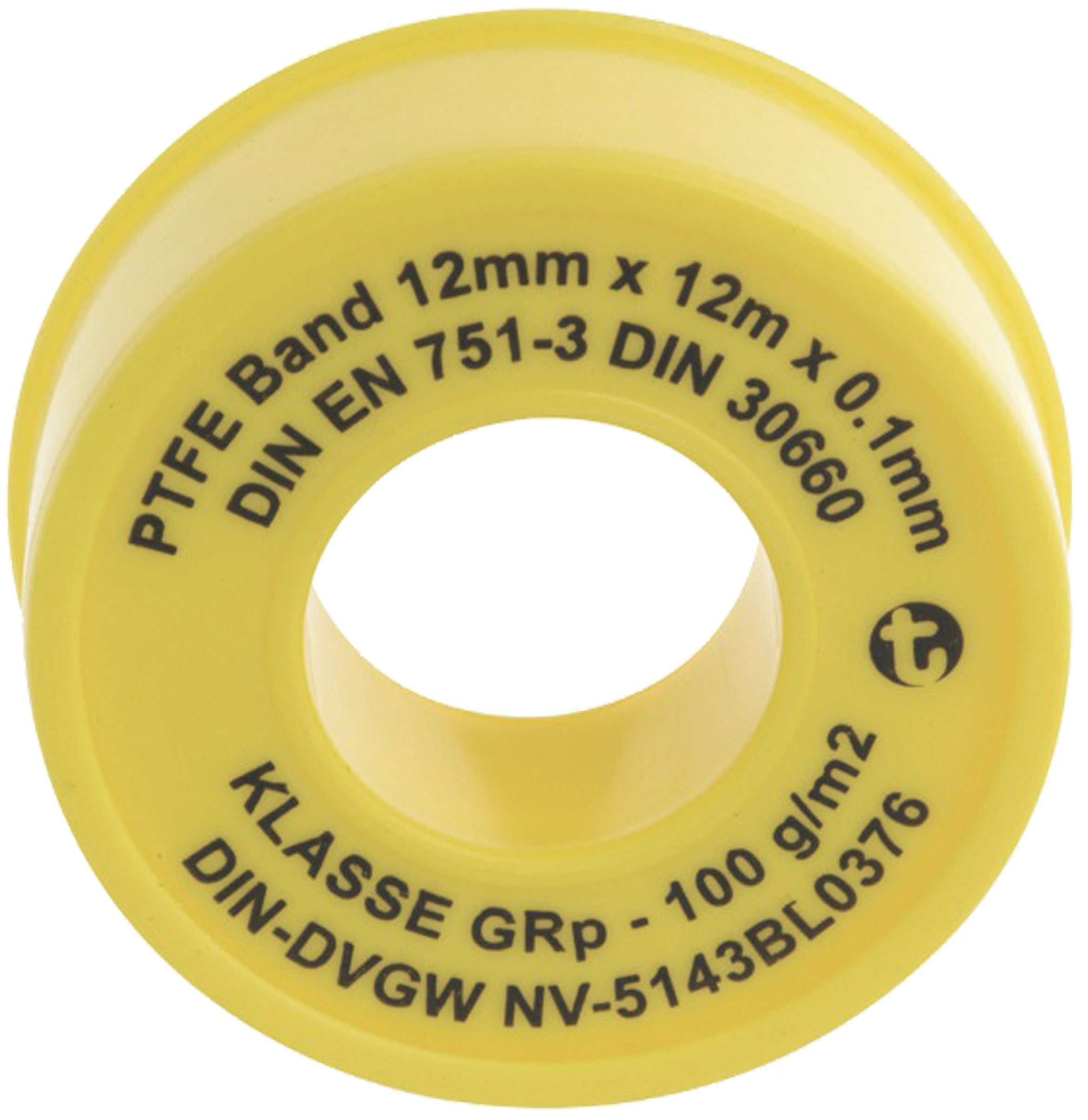 Teflonband 12 x 0,1 mm, 12 m,
