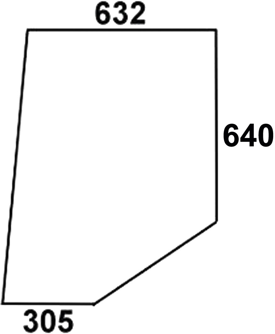 Türscheibe, klar, links/rechts, für Case IH 600, 700, 800, 900, 1000, Kabine Comfort 2000