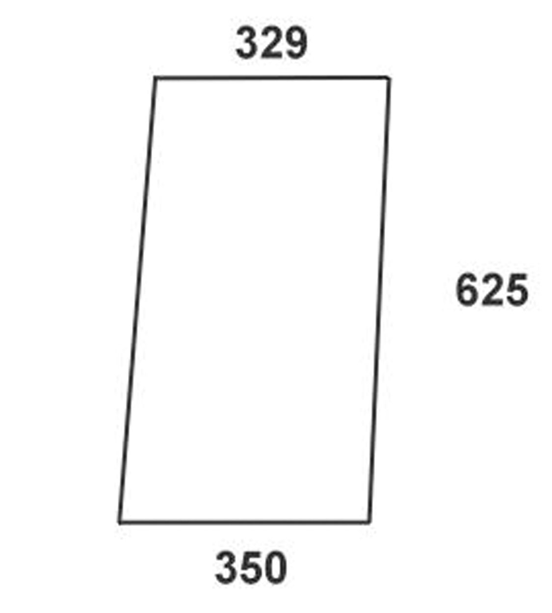 Türscheibe, grün, Drehfenster für Mercedes-Benz MB-Trac