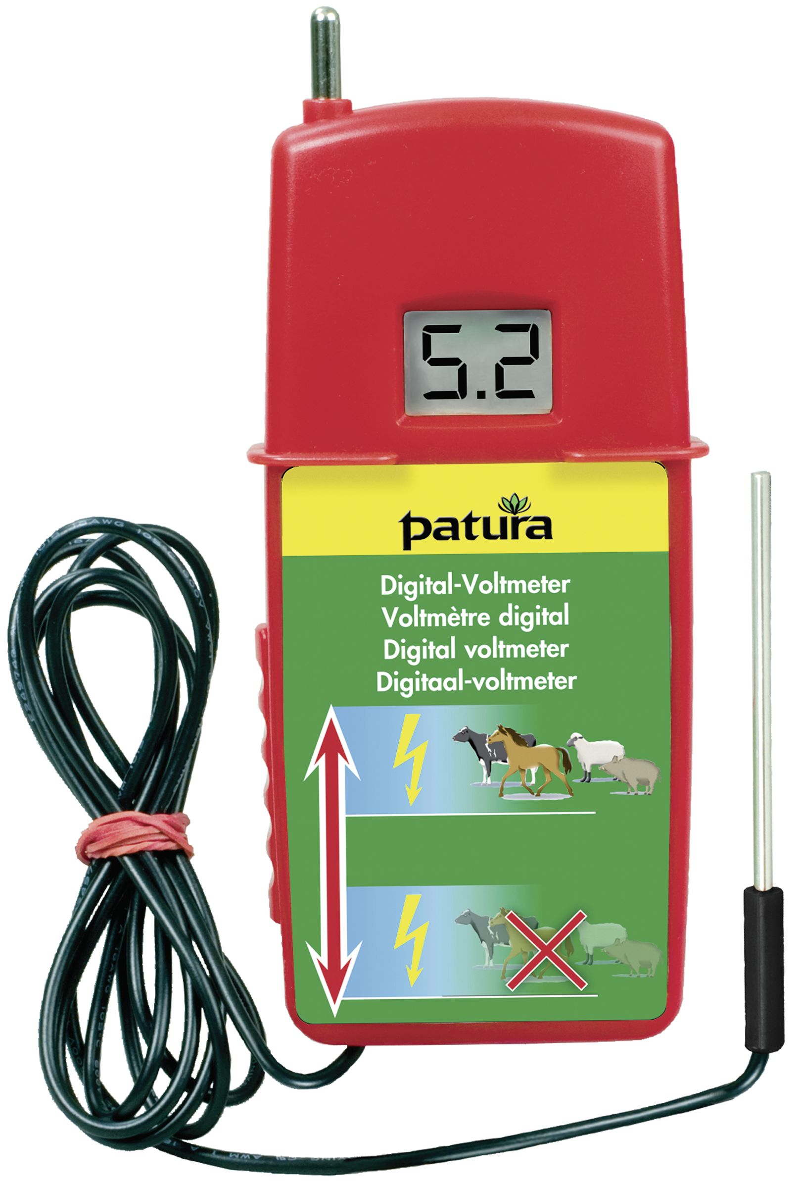 Patura Weidezaunprüfer "Digital-Voltmeter", 150302