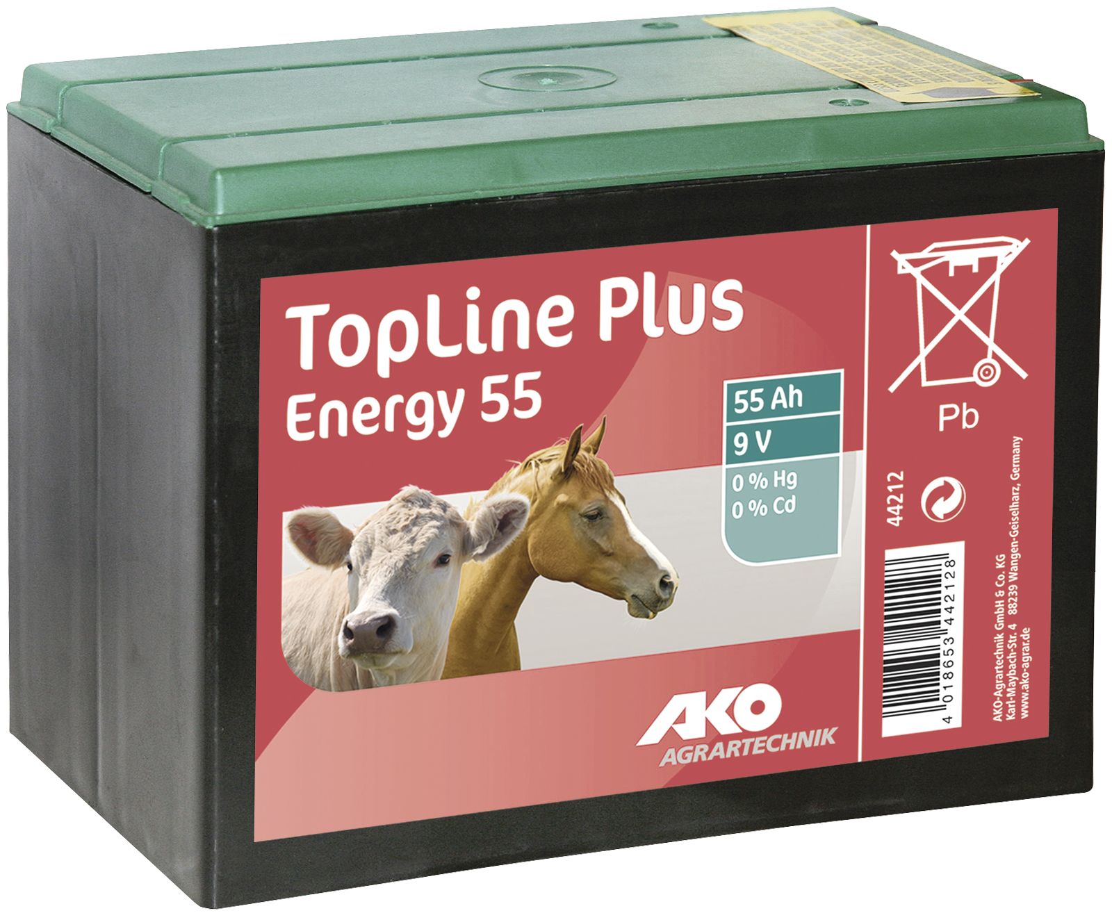 Ako Weidezaunbatterie "Top Line Plus" 9 V/90 Ah Zink/Kohle, 44213