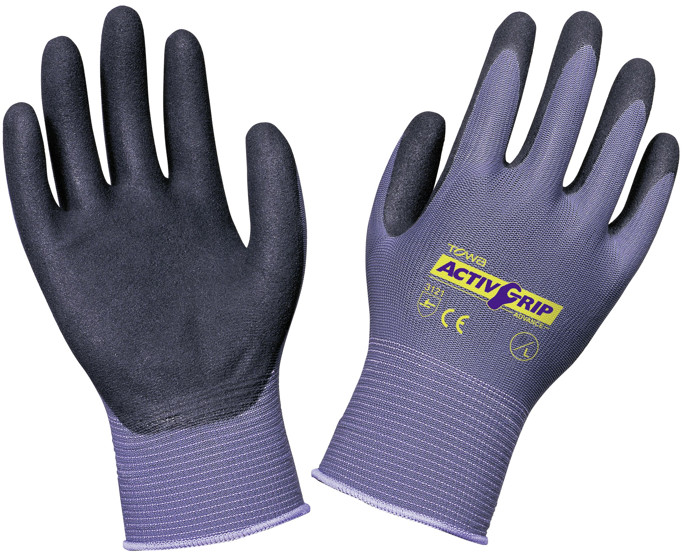 Keron Handschuhe "Active Grip Advance" Gr. 7, Nylon-Feinstrick (13 Gauge), nitrilbeschichtet mit MicroFinish , 297291