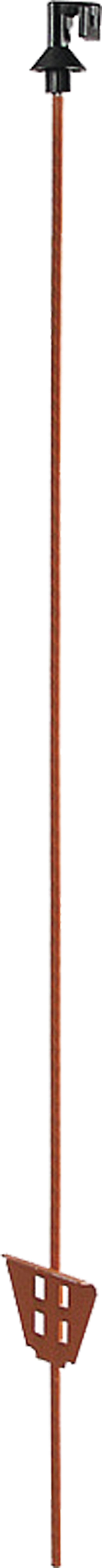 Patura Zaunpfahl 1,00 m Federstahl rot oval, mit Kunststofföse, 1 St., 106300