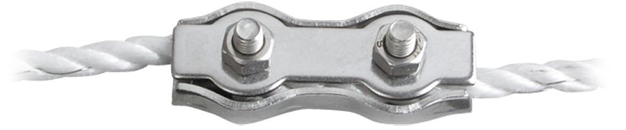 Patura Seilverbinder Stahl verzinkt für Weidezaunseile bis 6 mm, 10 St., 103210