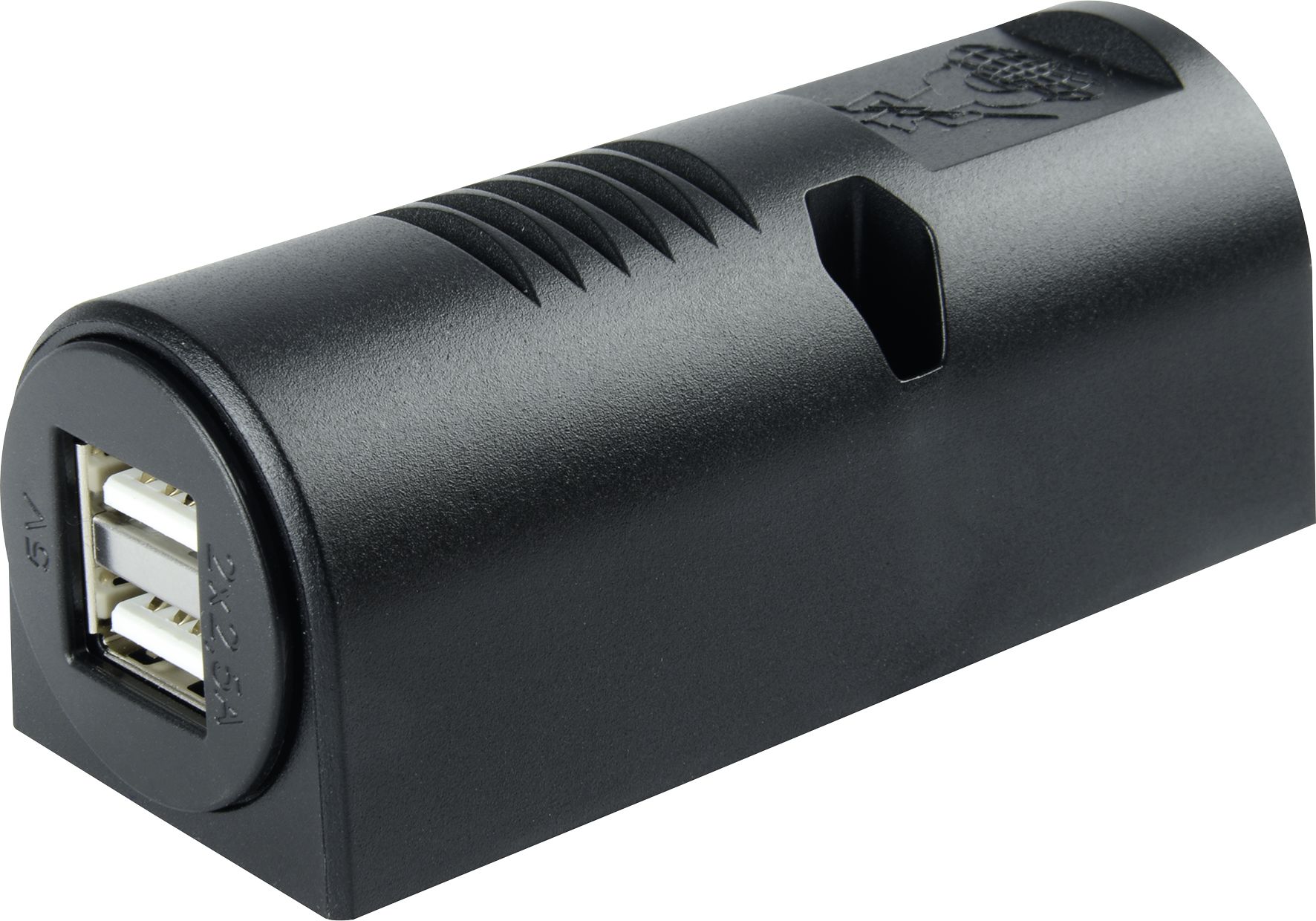 Herth + Buss USB-Steckdose 85 x 33 x 34 mm mit USB-Ladebuchse 5V/5A, Aufbau, mit Überspannungsschutz, 51 306 857