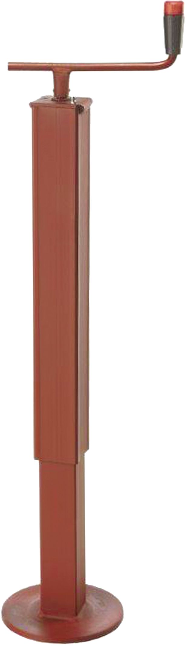 Teleskop-Stützfuß Stützlast 600 kg, Höhe 596 – 851 mm, Hub 255 mm, mit Handkurbel, ohne Lager