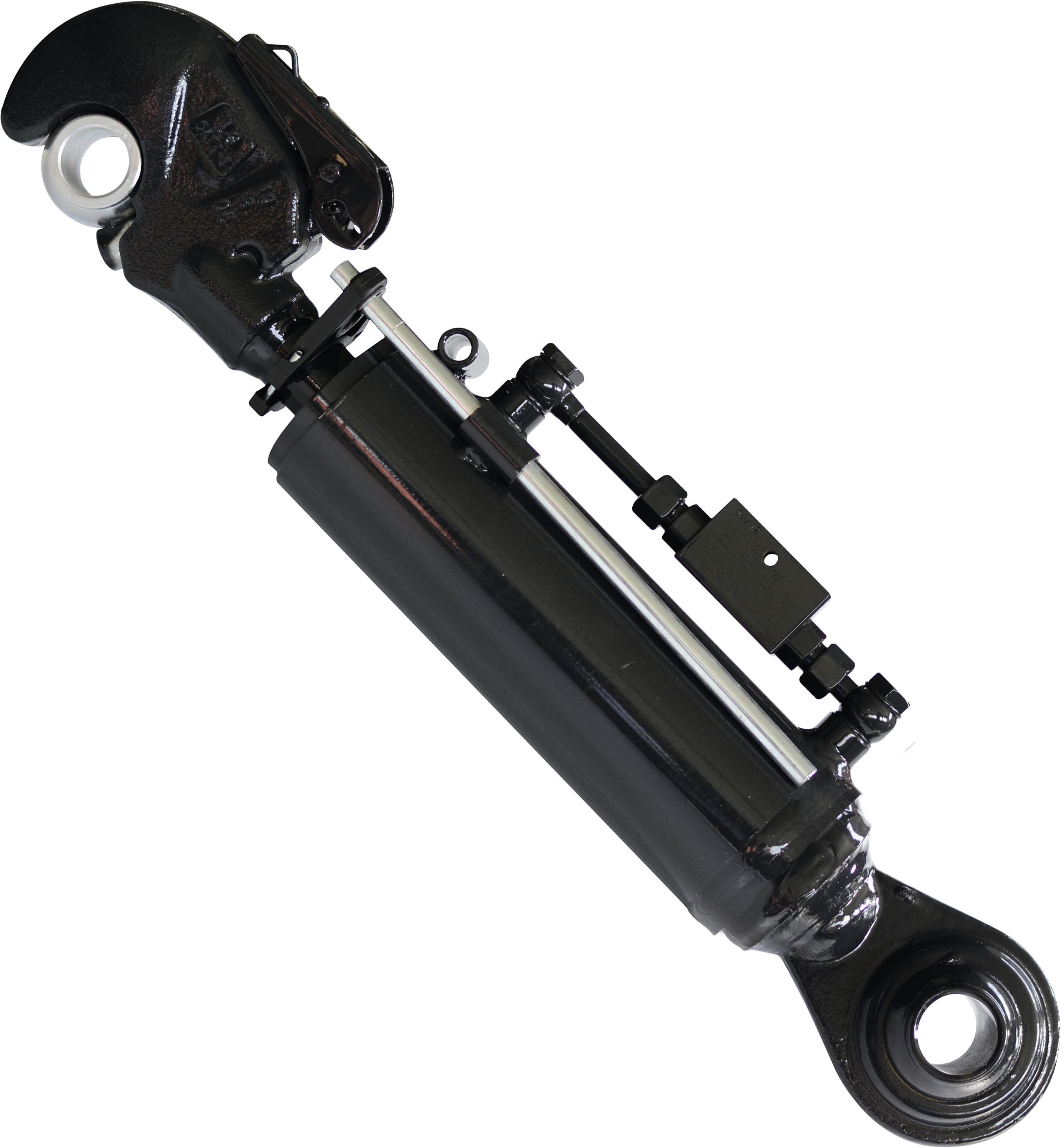 Hydraulischer Oberlenker Kat. 3/3 (32 mm), Länge 641 – 921 mm, mit Fanghaken und Kugelgelenk