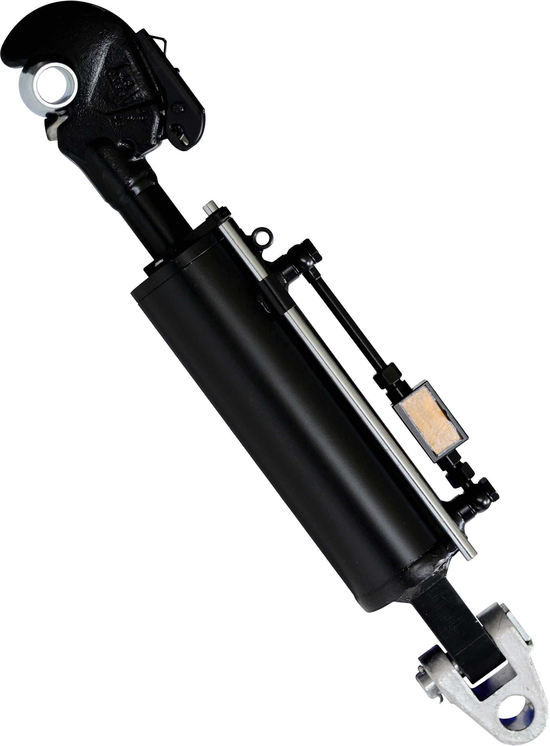 Hydraulischer Oberlenker Kat. 3/3 (32 mm), Länge 700 – 920 mm, mit Fanghaken und Gabelgelenk