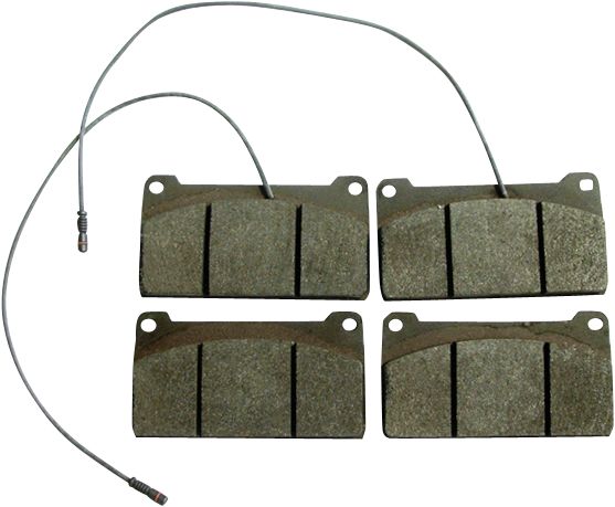 Bremsklotzsatz 150 x 81 x 20,3 mm, 4 St., mit Warnkontakt, für Traktor Mercedes-Benz MB-Trac, Unimog