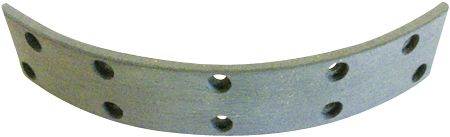 Bremsbelag 188 x 30 x 4 mm, 10 Bohrungen 3 mm, für Traktor Fahr D